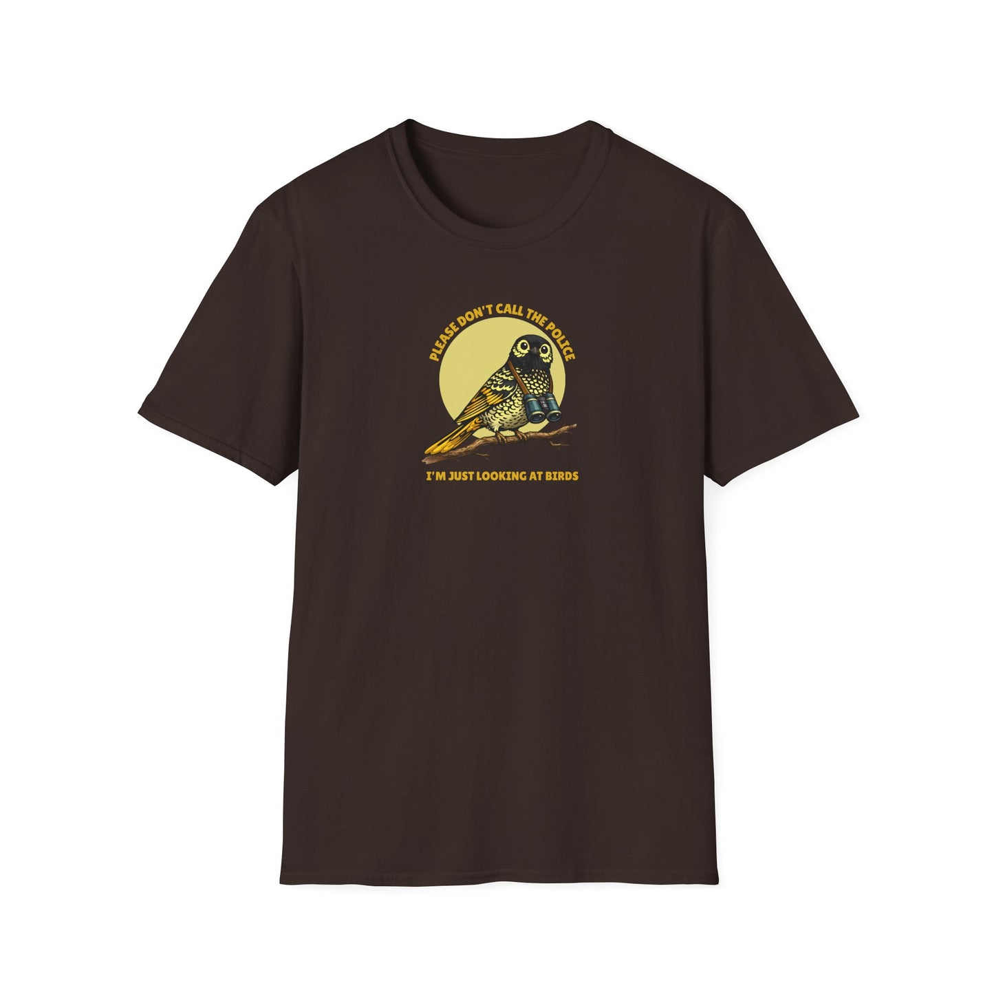 Regent Honeyeater T-Shirt, Please Don’t Call The Police Shirt, Birdwatching Tee, Australian Bird Shirt, Bird Nerd Gift, Wildlife Graphic Tee