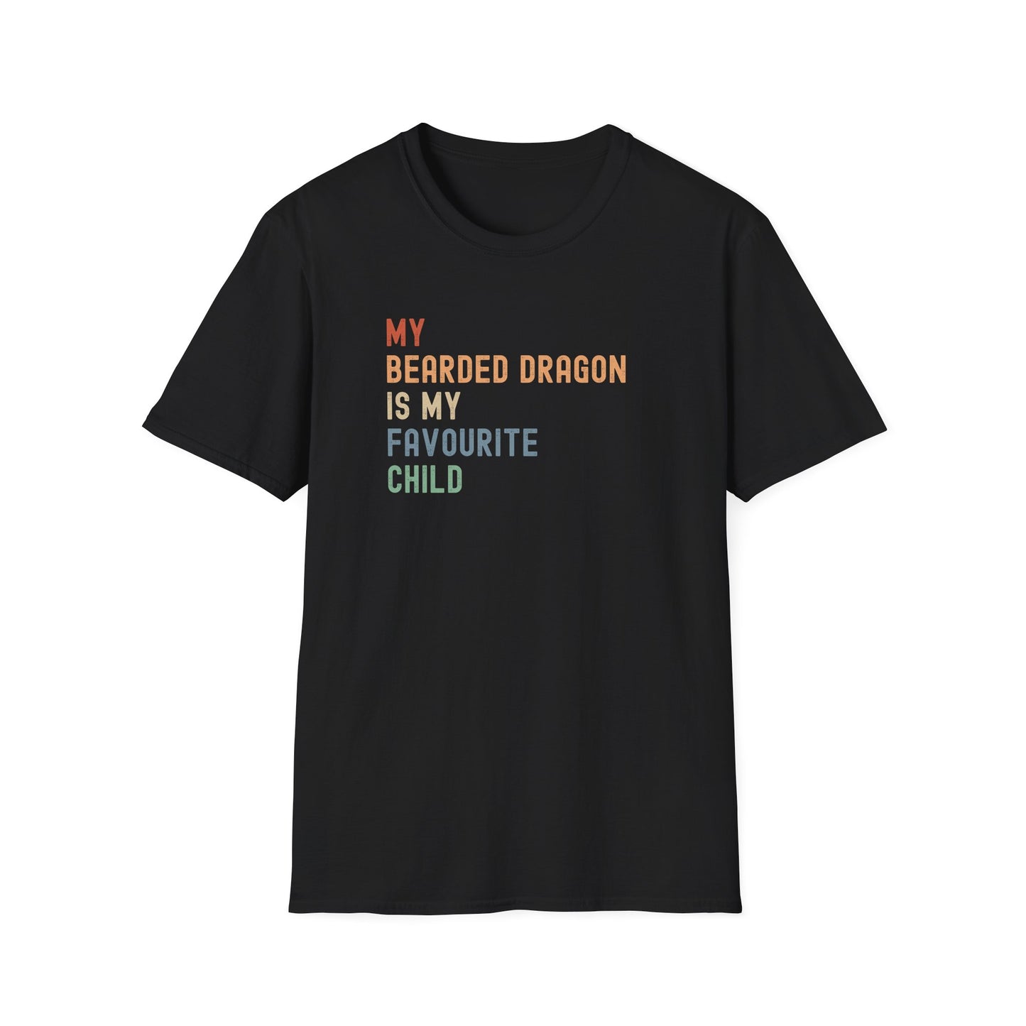 My Bearded Dragon Is My Favourite Child T-Shirt, Funny Beardie Shirt, Reptile Lover Gift, Bearded Dragon Tee, Lizard Owner Shirt
