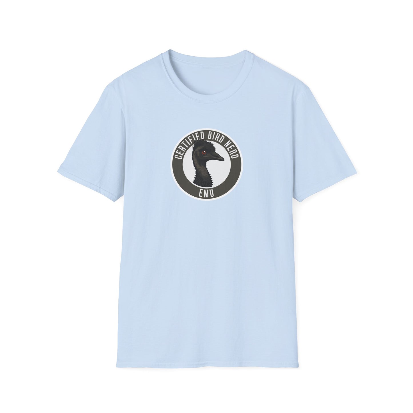Emu T-Shirt, Certified Bird Nerd Shirt, Australian Bird Tee, Wildlife Lover Gift, Birdwatching Shirt, Aussie Animal Graphic Tee