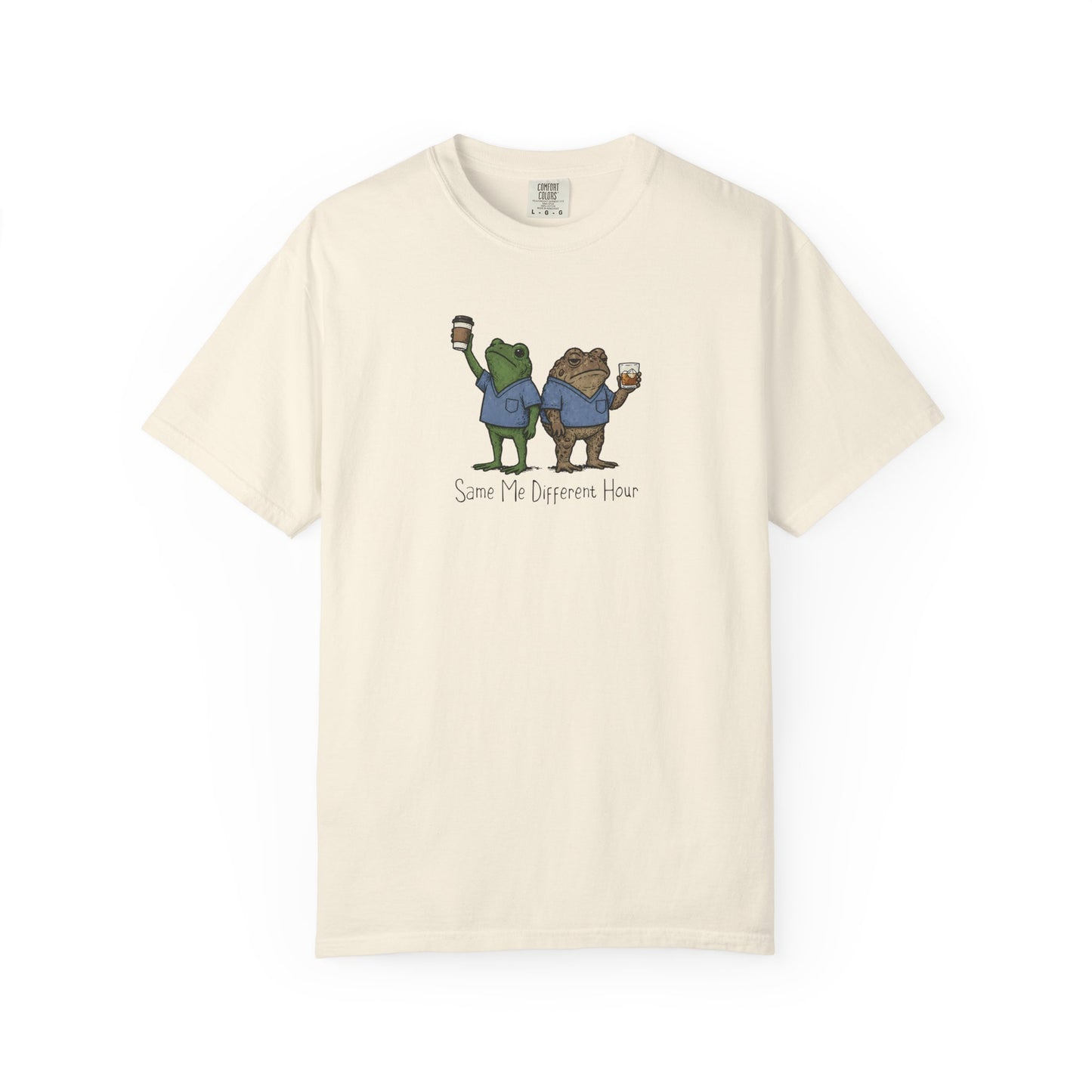 Night Shift Nurse Frog Shirt, Same Me Different Hour Tee, Funny Nurse Shirt, Frog Nurse T Shirt, Comfort Colors Medical Humor Tee