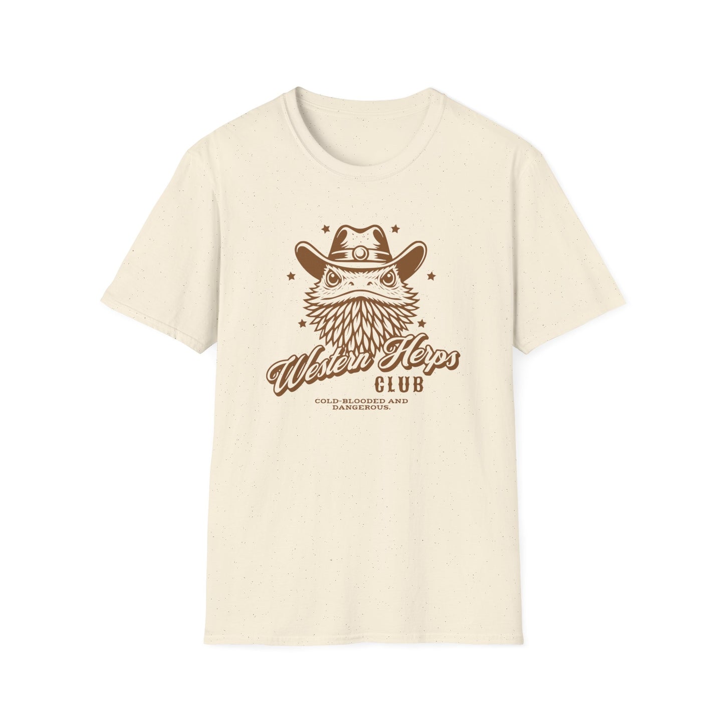 Western Herps T-Shirt, Cowboy Bearded Dragon Shirt, Cold Blooded and Dangerous Tee, Reptile Western Shirt, Funny Herper Gift