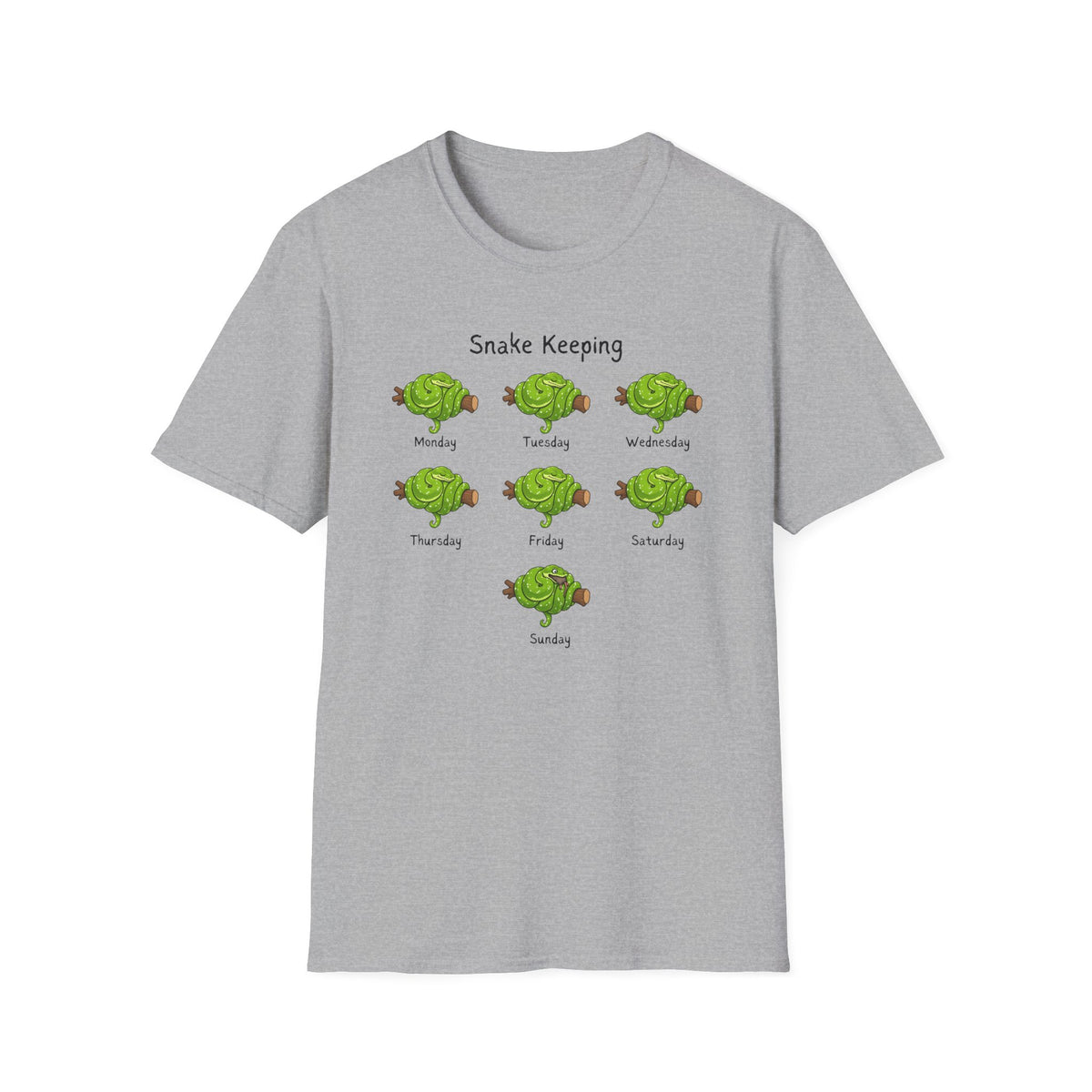 Snake Keeper T-Shirt, Green Tree Python Shirt, Reptile Lover Tee, Snake Owner Gift, Herpetology Shirt, Reptile Keeping Tee