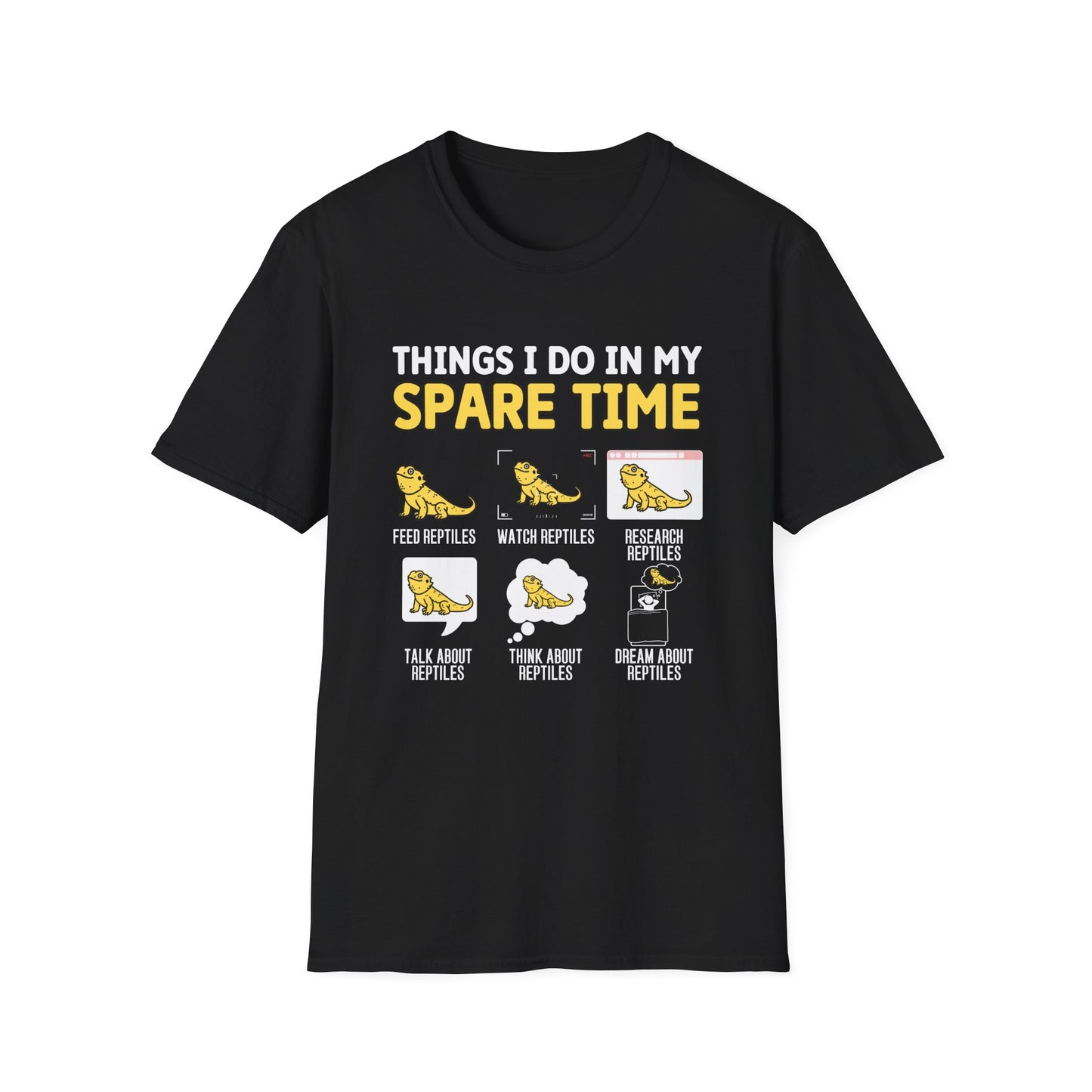 Reptile Keeper T-Shirt, Things I Do In My Spare Time Tee, Bearded Dragon Shirt, Reptile Lover Gift, Herper Shirt