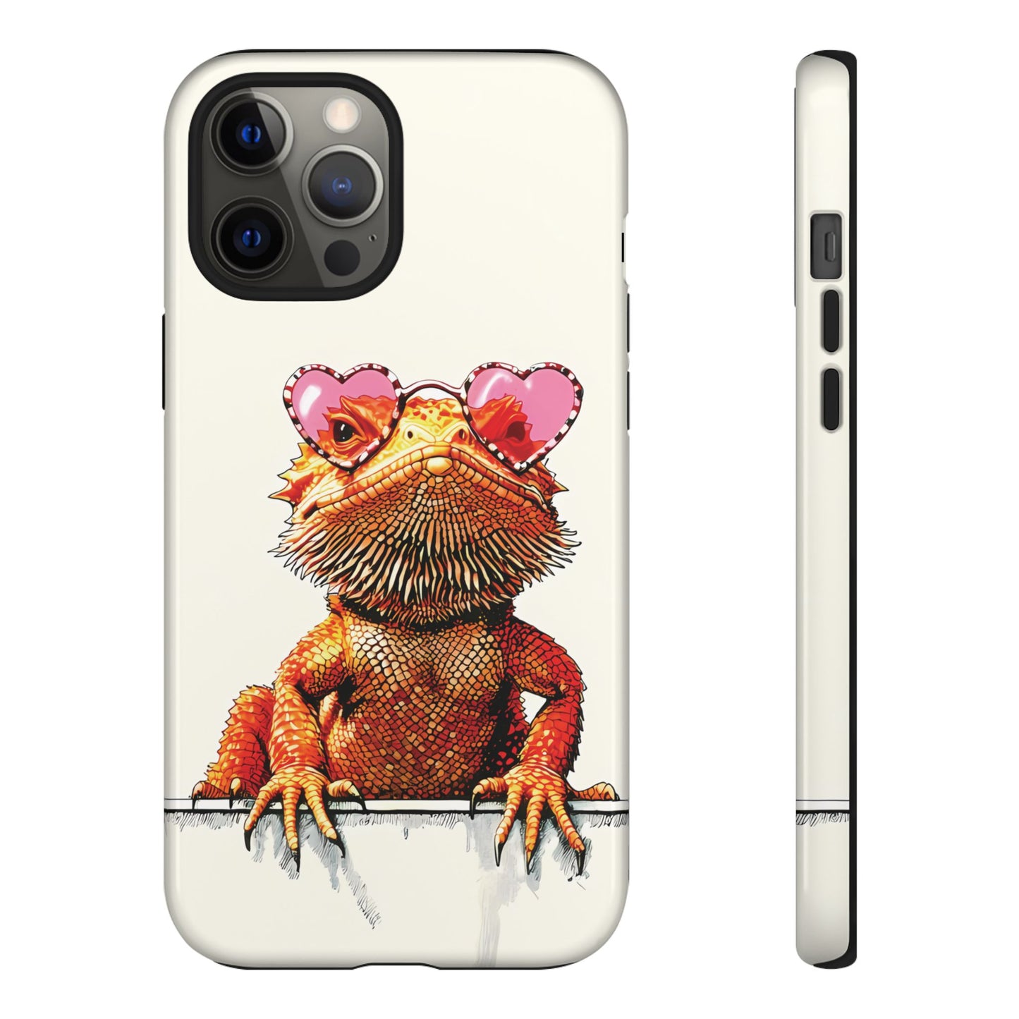 Valentines Day iPhone Case for Reptile Keepers | Bearded Dragon Lover Gift | Cute Herpetology Phone Case | Scaly Love Design