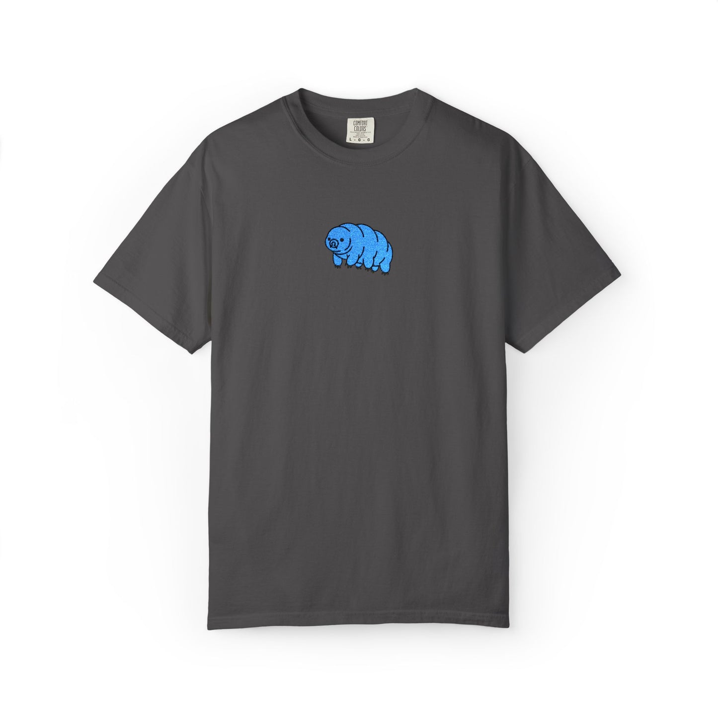 Tardigrade Embroidered Comfort Colors T-Shirt, Cute Water Bear Shirt, Science Nerd Tee, Biology Gift, Microbiology Embroidered Shirt