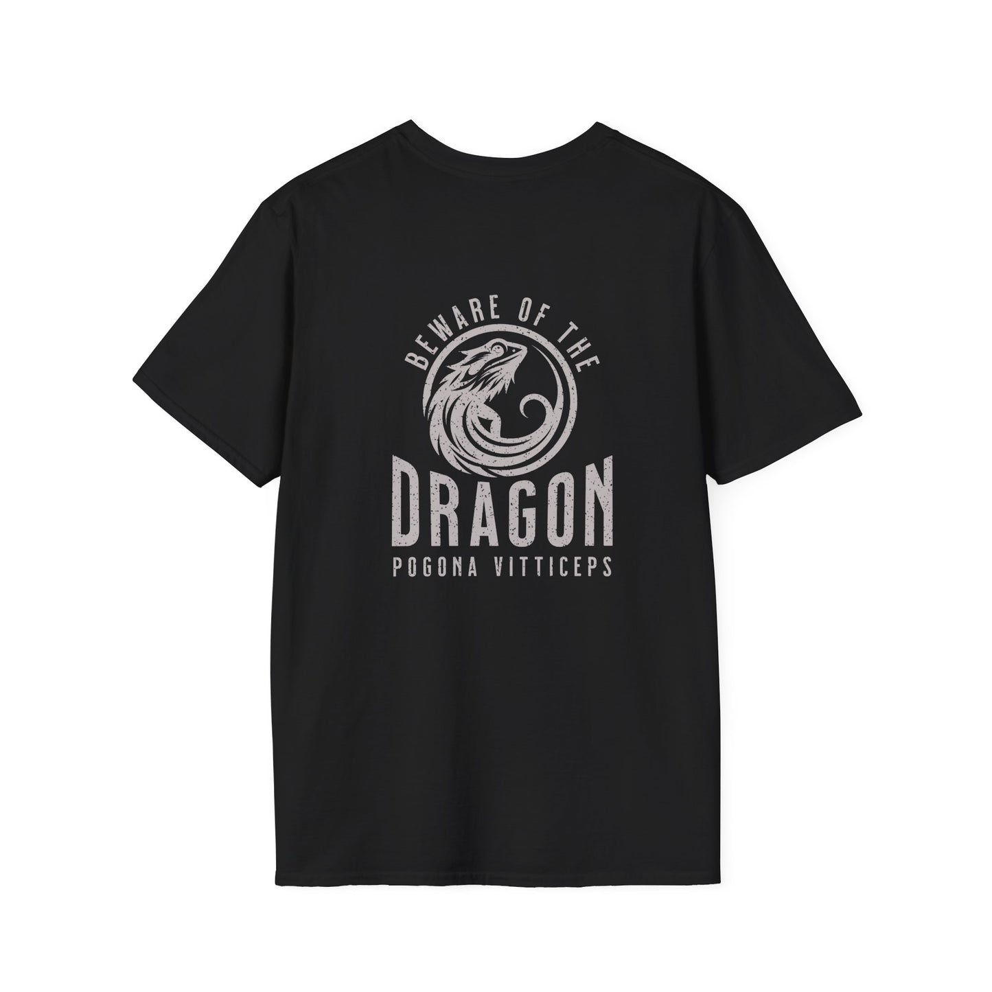 Beware Of The Dragon Front And Back T-Shirt, Bearded Dragon Shirt, Pogona Vitticeps Tee, Reptile Lover Gift, Lizard Dad Shirt