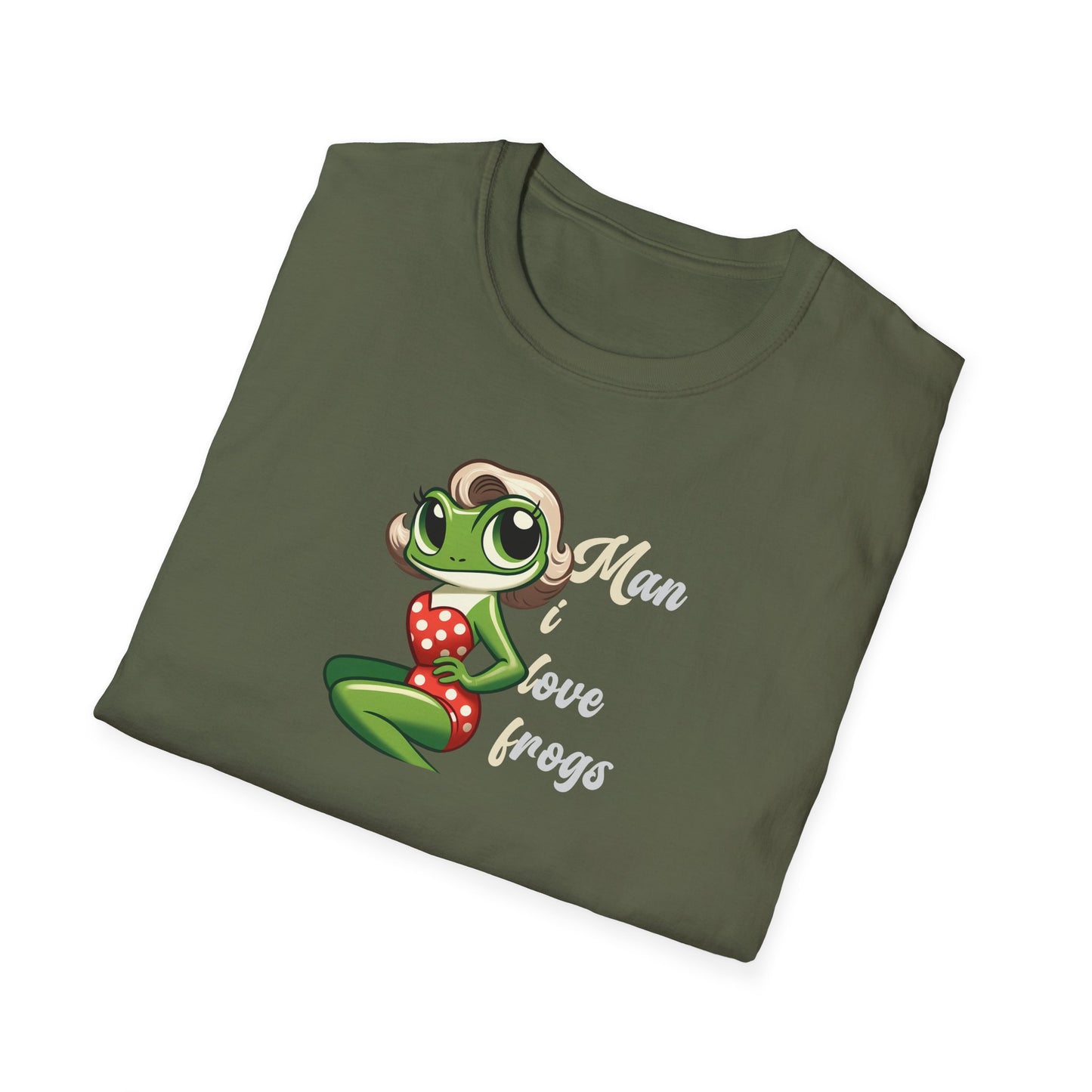 Man I Love Frogs T-Shirt, Funny Frog Shirt, Cute Frog Tee, Frog Lover Gift, Vintage Style Frog Shirt, Funny Animal Tee