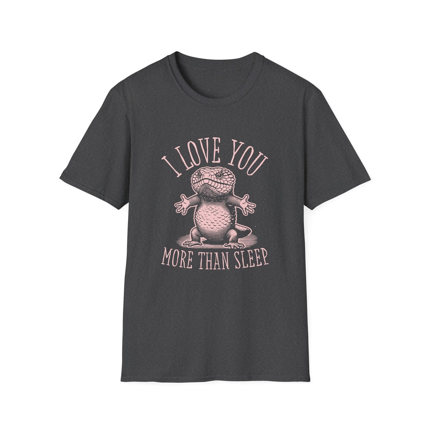 Shingleback T-Shirt – I Love You More Than Sleep Funny Australian Reptile Tee