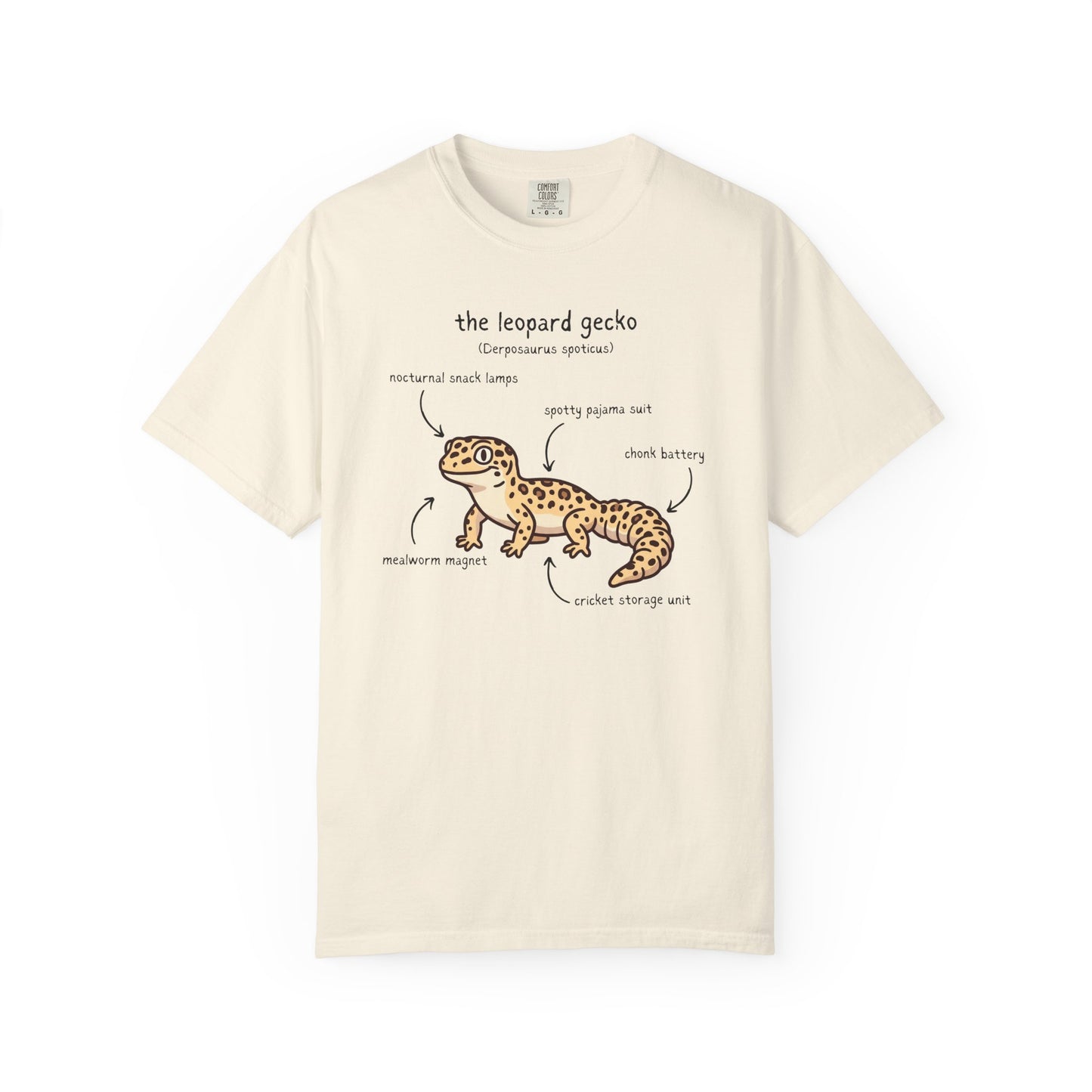 Anatomy of a Leopard Gecko Shirt, Comfort Colors Gecko Tee, Funny Reptile T Shirt, Leopard Gecko Gift, Herpetology Shirt, Lizard Lover Tee