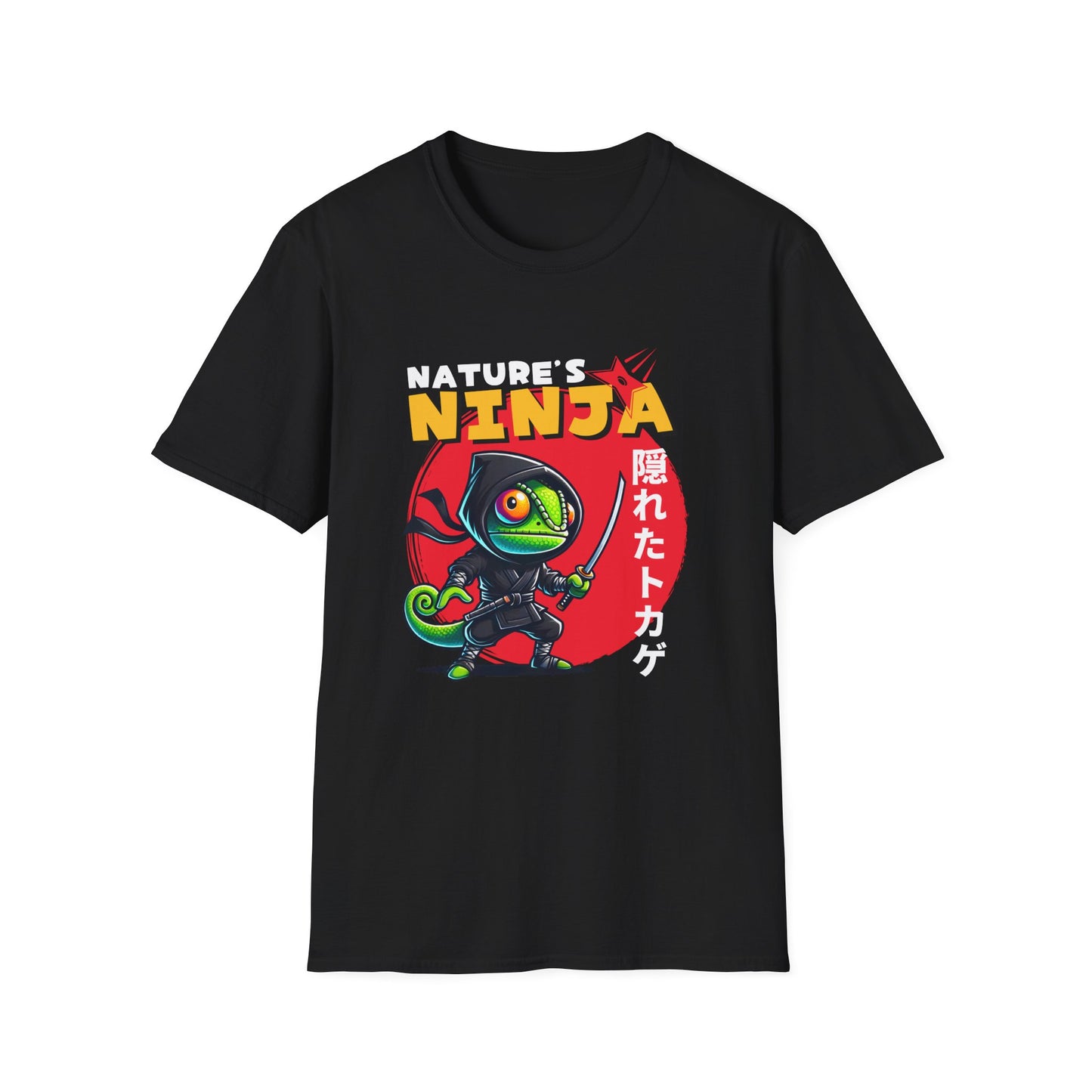 Chameleon Ninja T-Shirt, Nature’s Ninja Shirt, Reptile Lover Tee, Chameleon Lover Gift, Lizard Graphic Shirt, Herpetology Tee