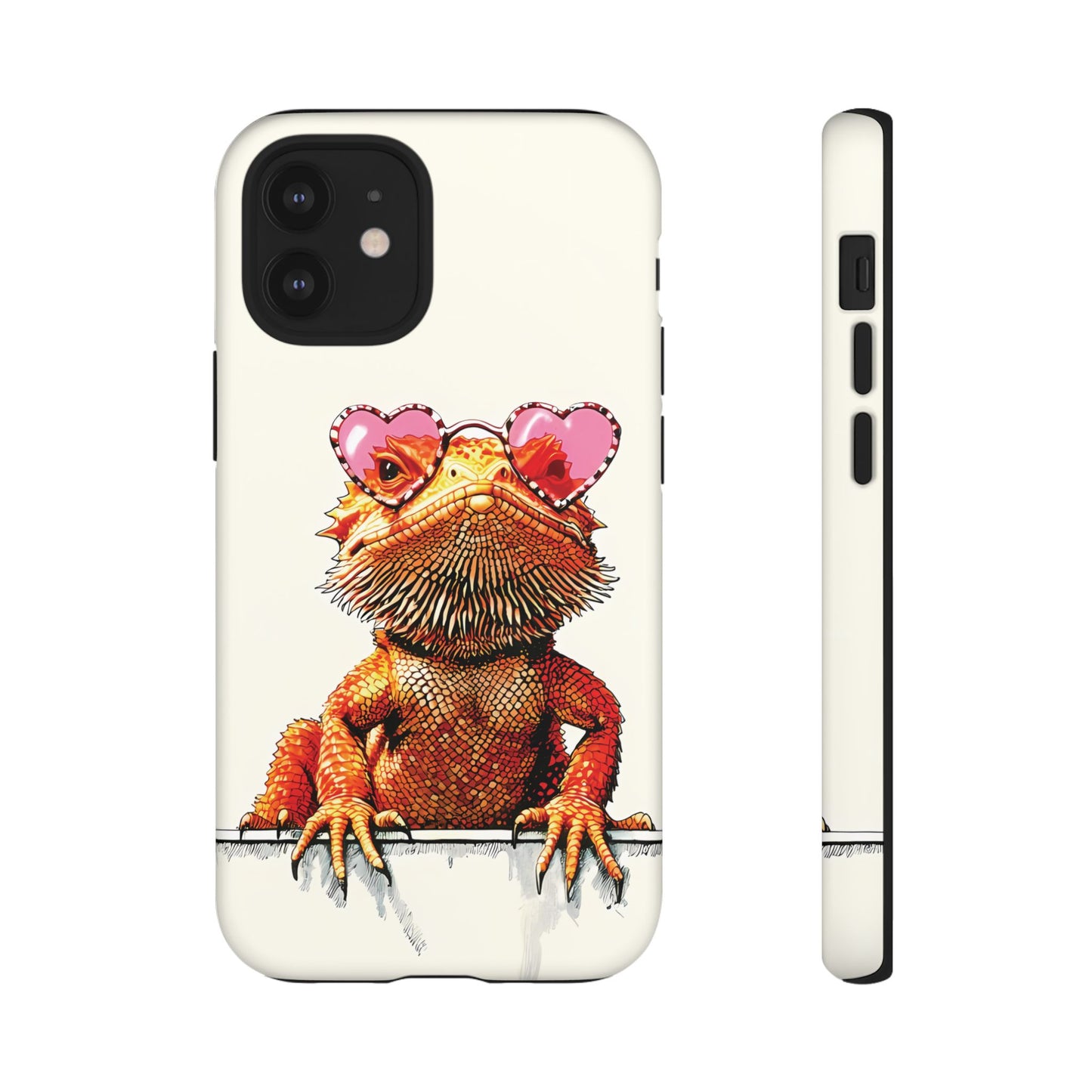 Valentines Day iPhone Case for Reptile Keepers | Bearded Dragon Lover Gift | Cute Herpetology Phone Case | Scaly Love Design