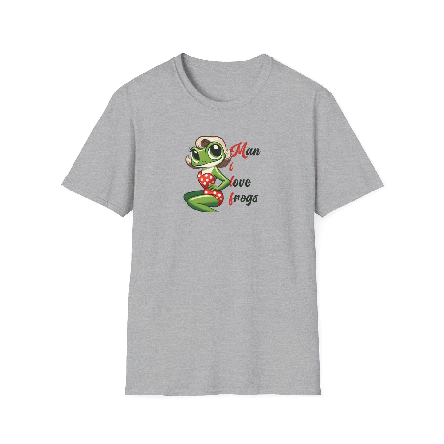 Man I Love Frogs T-Shirt, Funny Frog Shirt, Cute Frog Tee, Frog Lover Gift, Vintage Style Frog Shirt, Funny Animal Tee