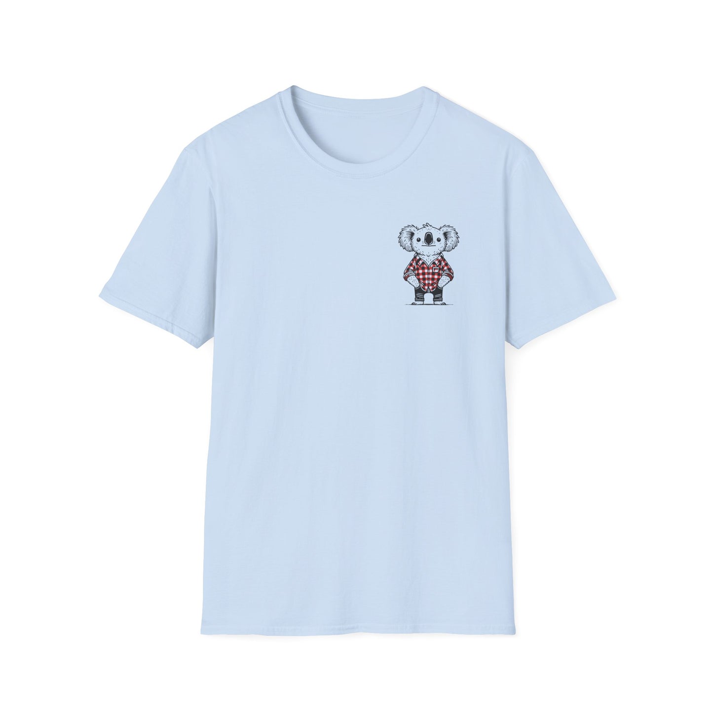 Whimsical Koala T-Shirt, Cute Koala Shirt, Funny Aussie Animal Tee, Australian Wildlife Shirt, Koala Gift, Quirky Animal Pocket Print