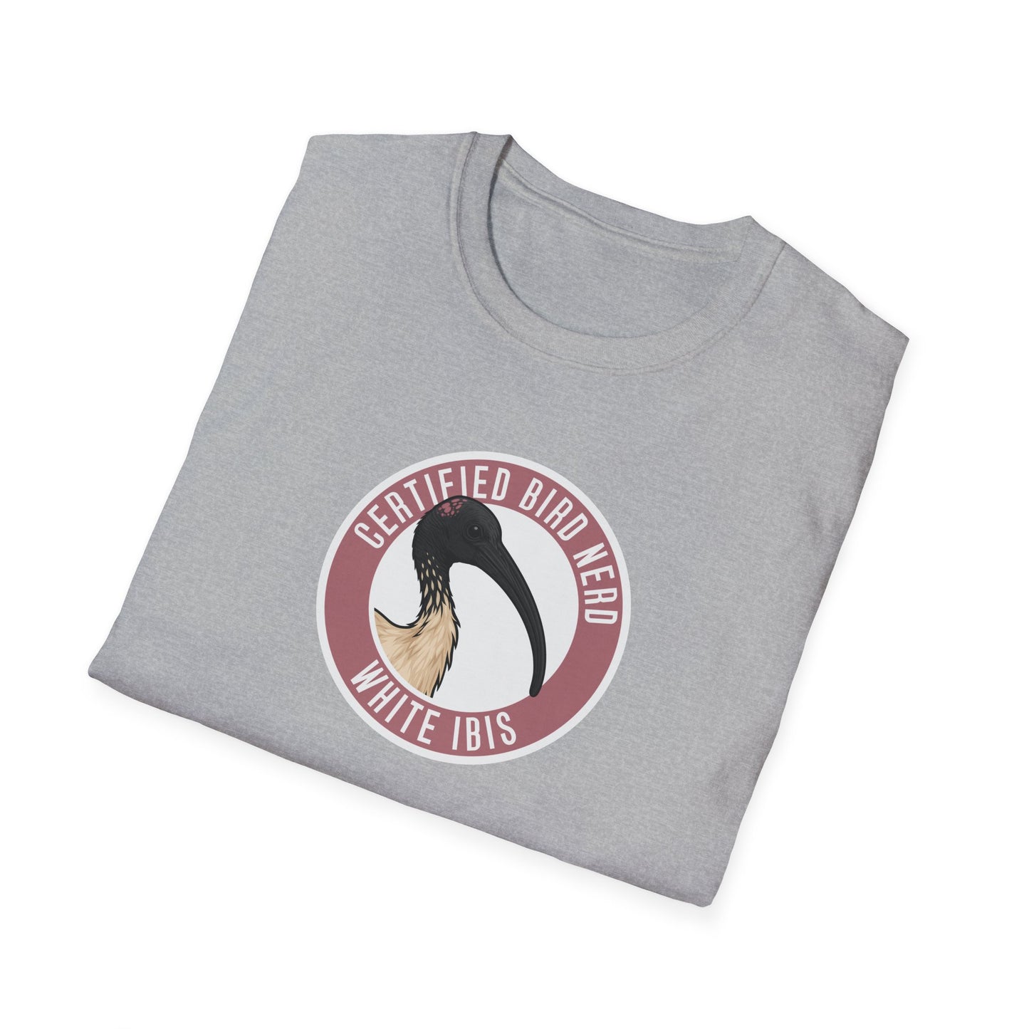 White Ibis T-Shirt, Certified Bird Nerd Shirt, Australian Bird Tee, Birdwatching Gift, Bin Chicken Shirt, Wildlife Graphic Tee