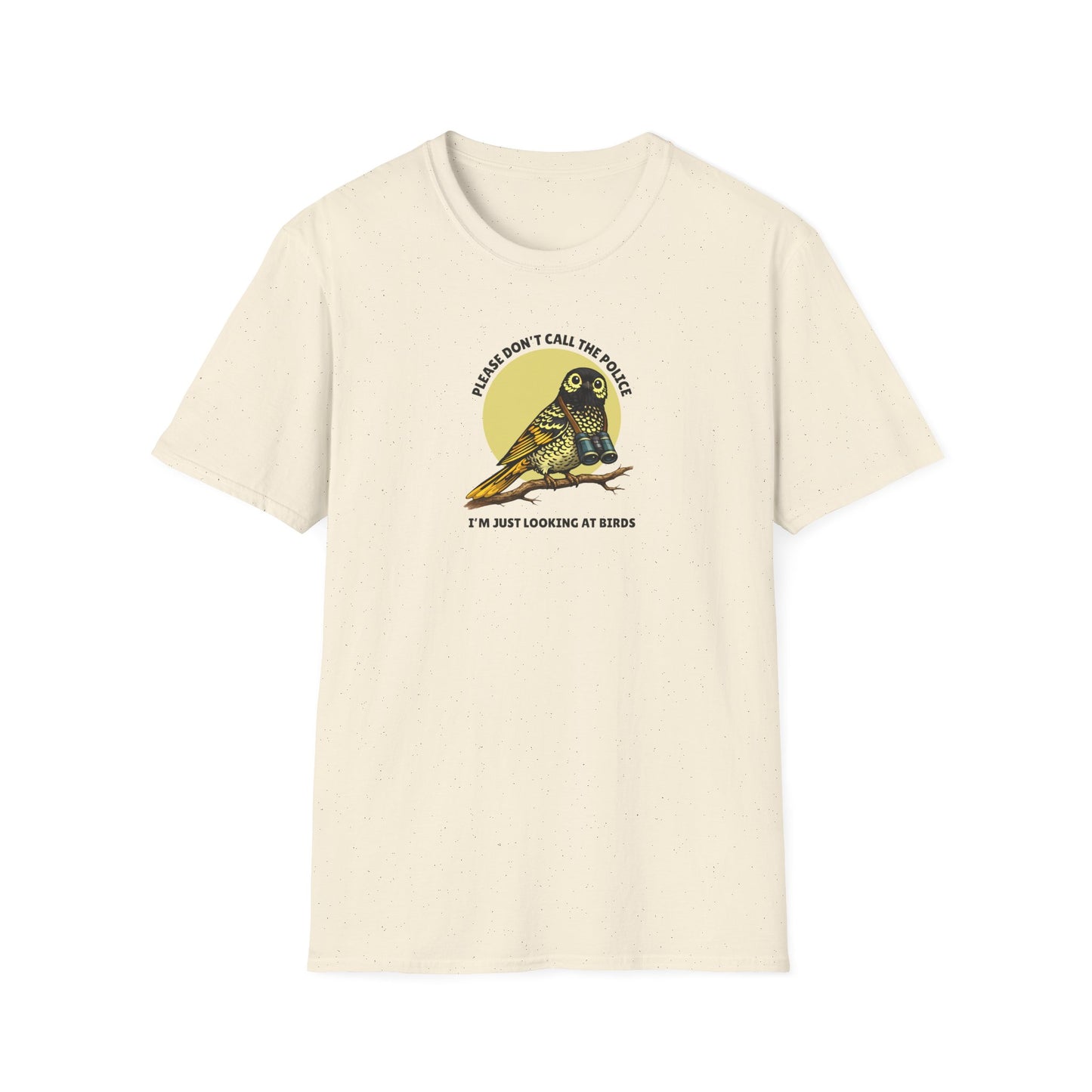 Regent Honeyeater T-Shirt, Please Don’t Call The Police Shirt, Birdwatching Tee, Australian Bird Shirt, Bird Nerd Gift, Wildlife Graphic Tee