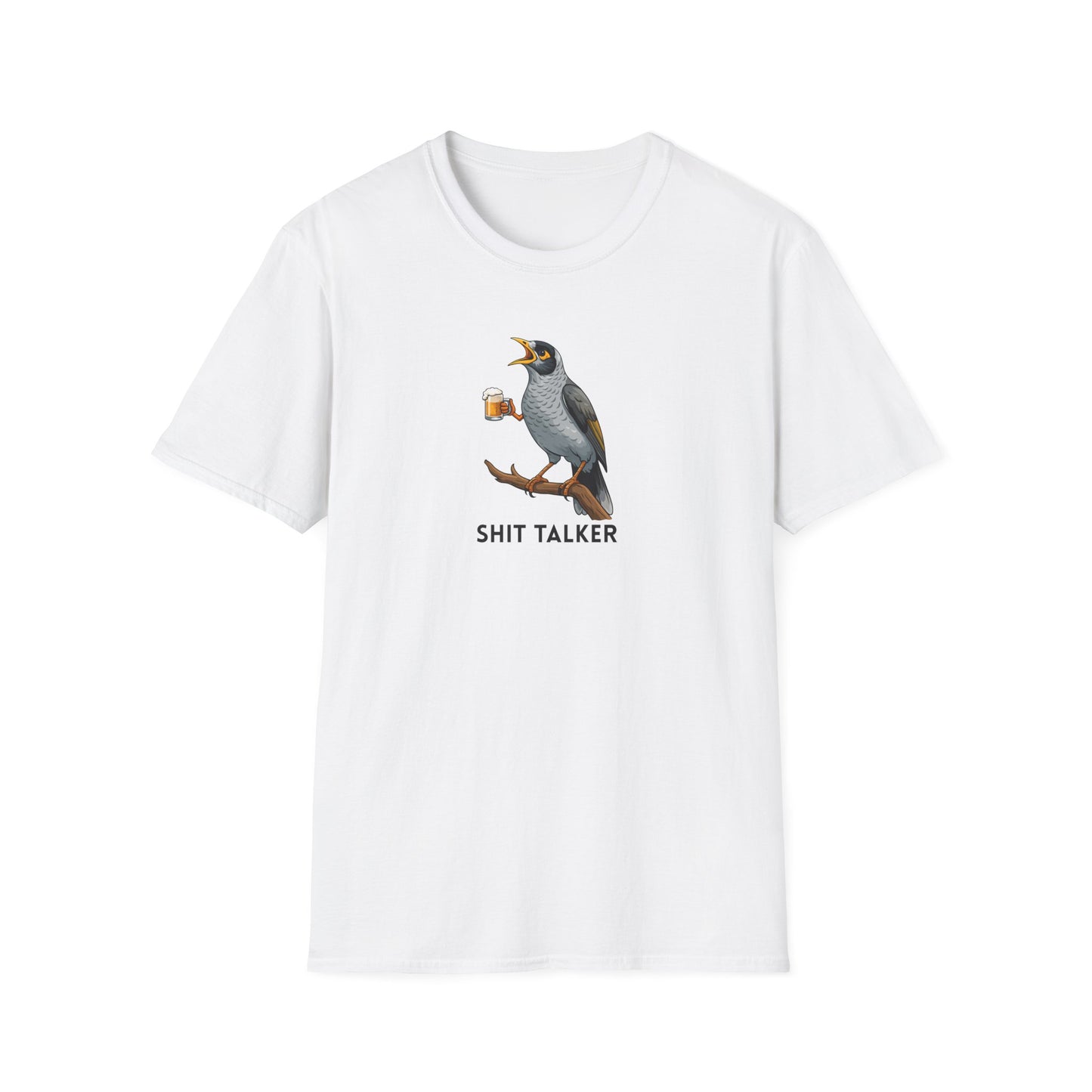 Noisy Miner T-Shirt, Australian Bird Shirt, Shit Talker Tee, Aussie Bird T-Shirt, Bird Nerd Gift, Funny Australian Wildlife Shirt, Beer Bird Graphic Tee