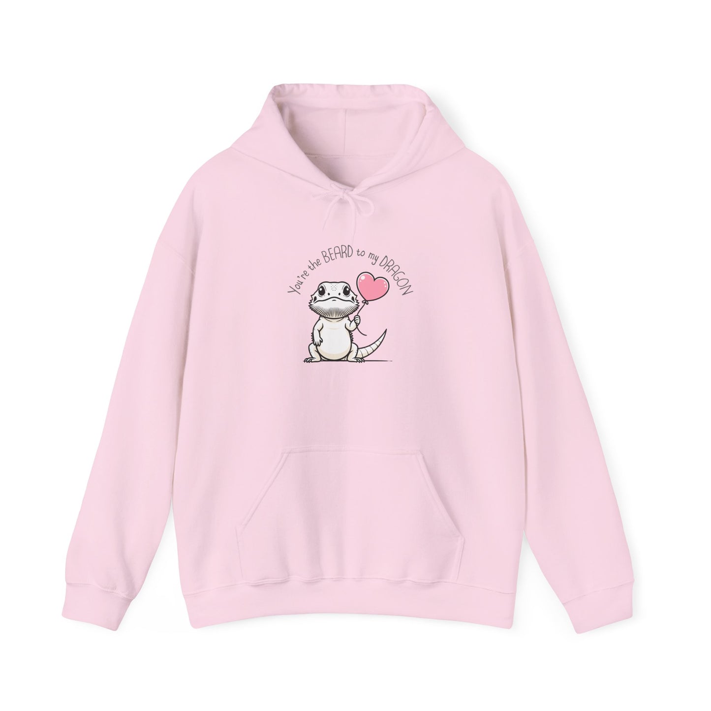 Bearded Dragon Valentine Hoodie, You’re the Beard to My Dragon Hoodie, Beardie Love Hoodie, Reptile Lover Gift, Cute Lizard Valentine Sweatshirt