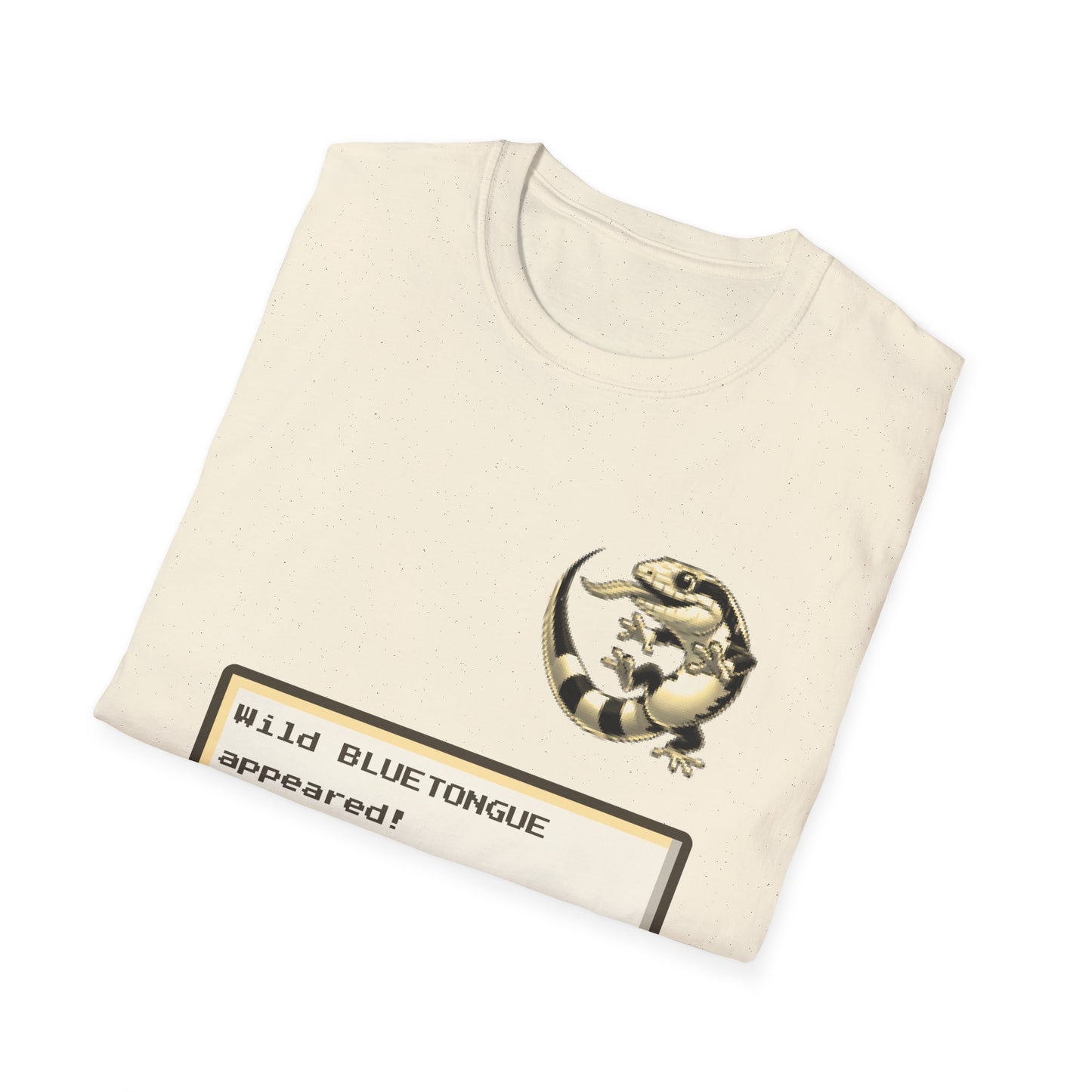 A Wild Bluetongue Appears T-Shirt – Funny Australian Lizard Gamer Tee