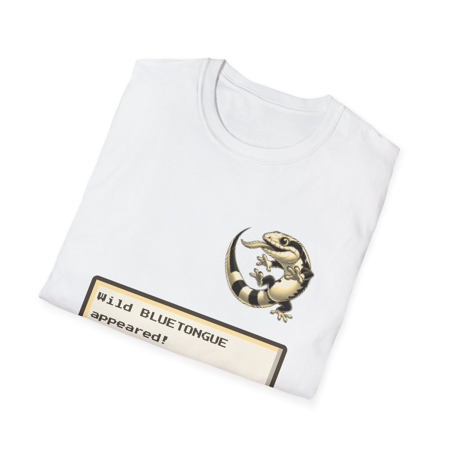 A Wild Bluetongue Appears T-Shirt – Funny Australian Lizard Gamer Tee