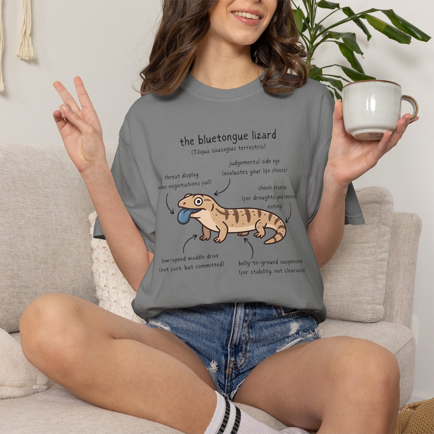 Anatomy of a Blue Tongue Lizard Shirt, Comfort Colors Reptile Tee, Funny Bluetongue Skink T Shirt, Australian Lizard Gift, Herpetology Shirt