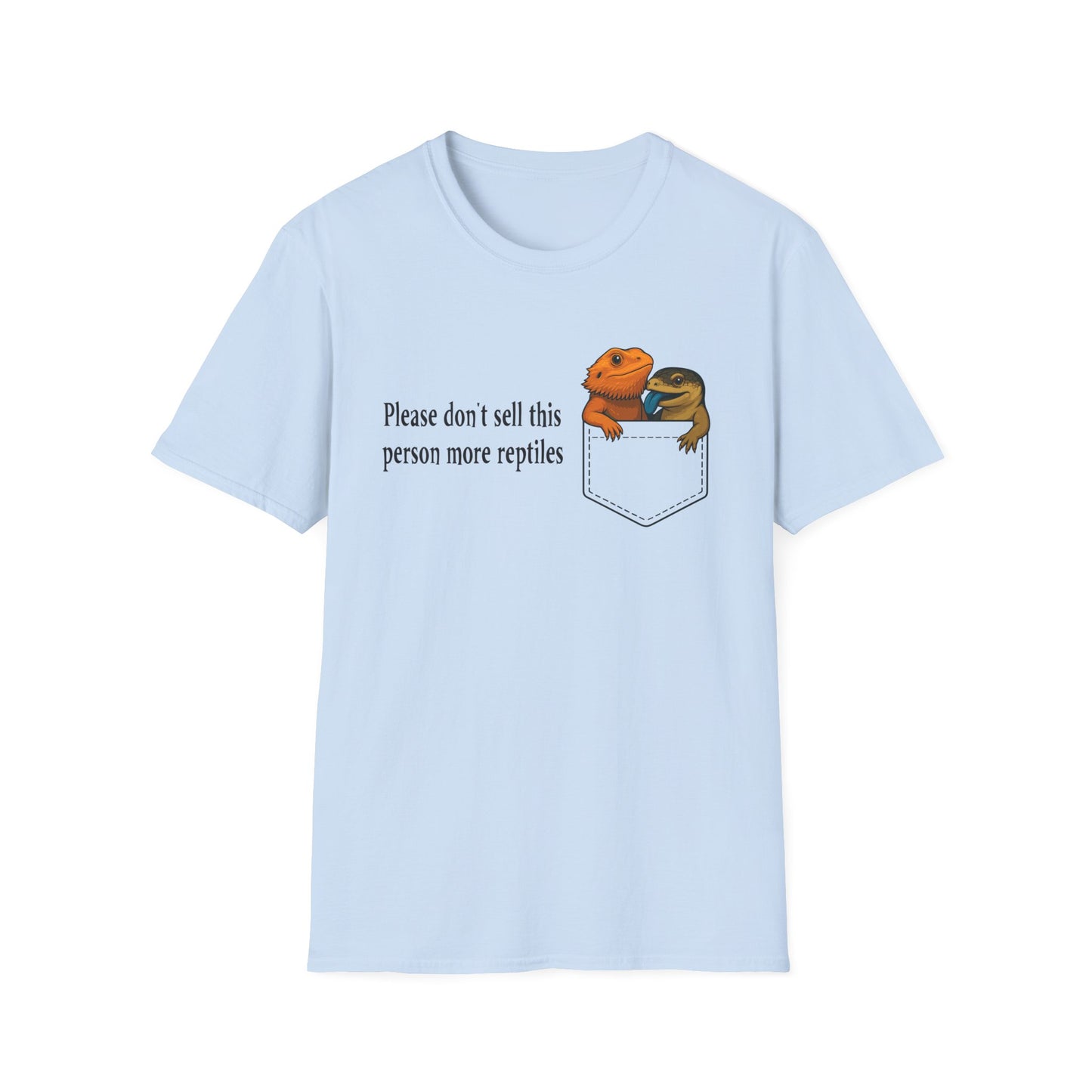 Reptile Addiction T-Shirt – “Do Not Sell This Person More Reptiles” Funny Herpetology Tee