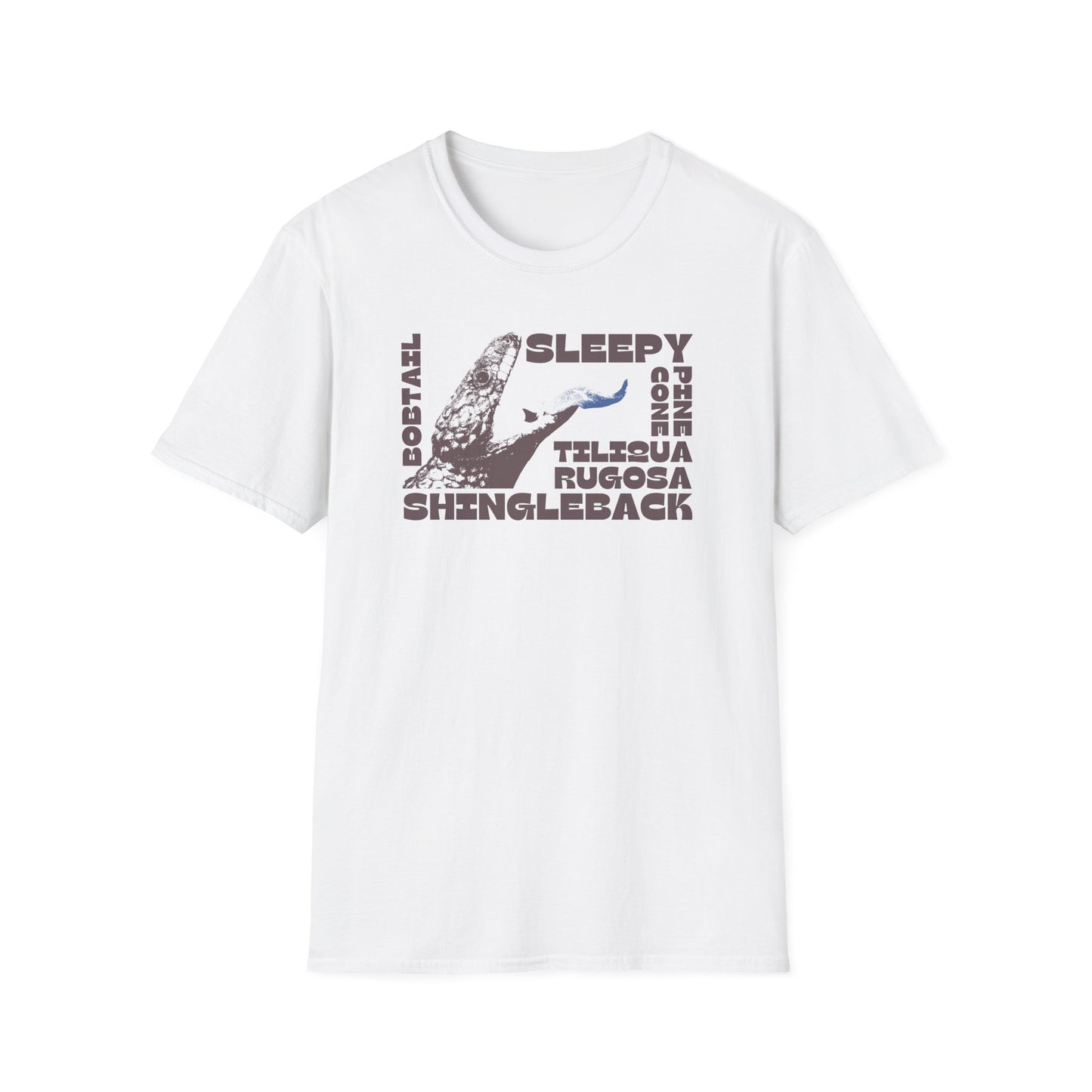 Shingleback Lizard T-Shirt, Tiliqua Rugosa Tee, Blue Tongue Skink Shirt, Australian Reptile Shirt, Sleepy Bobtail Tee, Herpetology Gift
