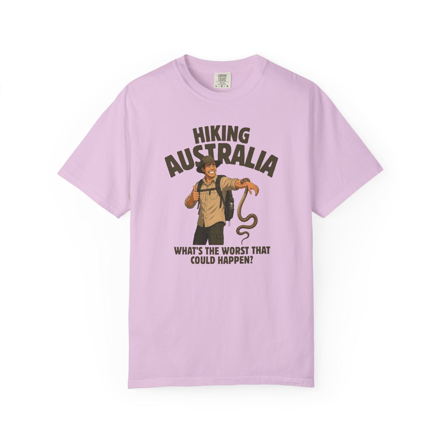Hiking Australia Snake Shirt, Comfort Colors Hiking Tee, Funny Australian Wildlife Shirt, Snake Bite T Shirt, Aussie Outdoor Adventure Tee