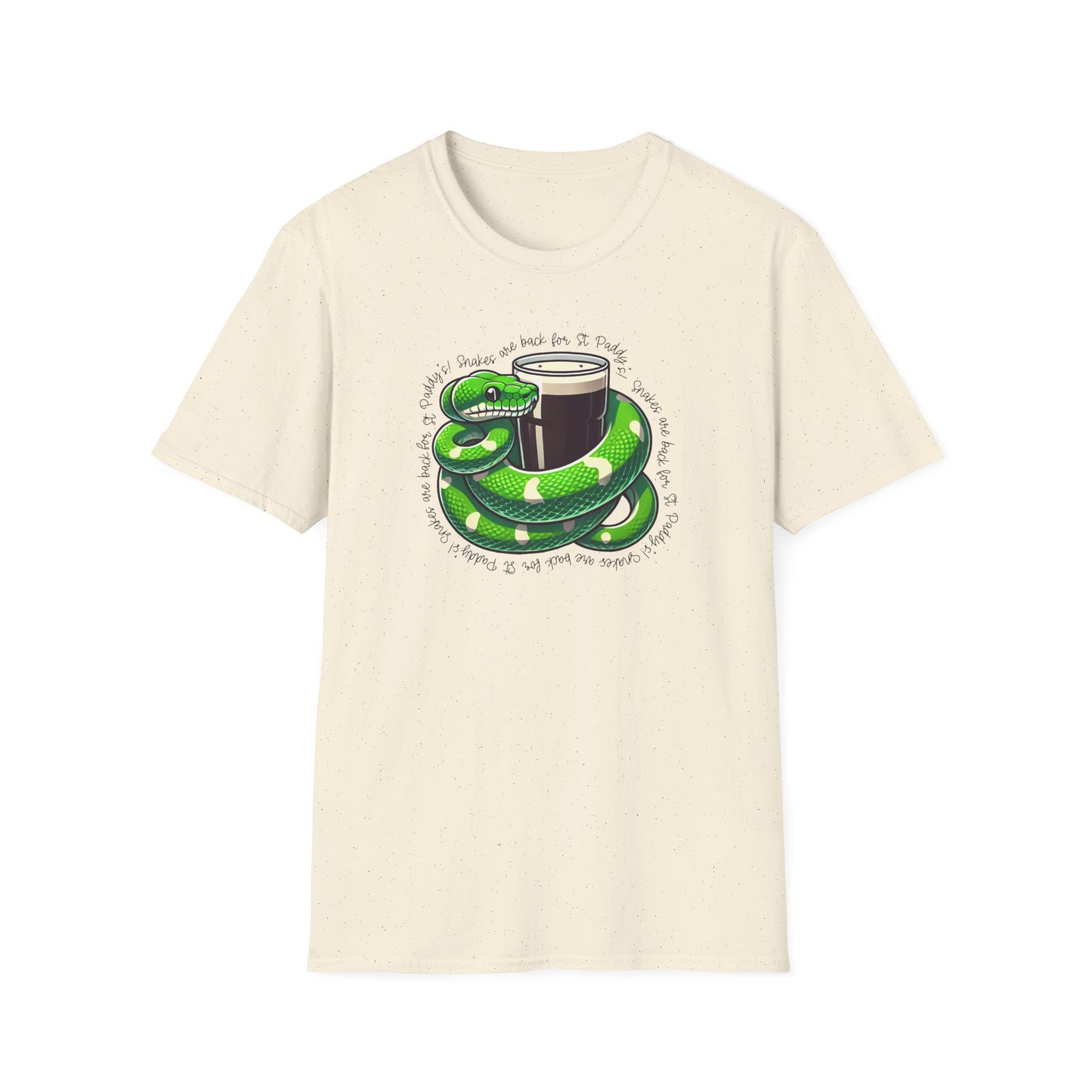 Green Python St Patrick’s Day T-Shirt, Snakes Are Back For St Paddy’s Shirt, Reptile Lover Tee, Snake Beer Party Shirt, Irish Pub Tee