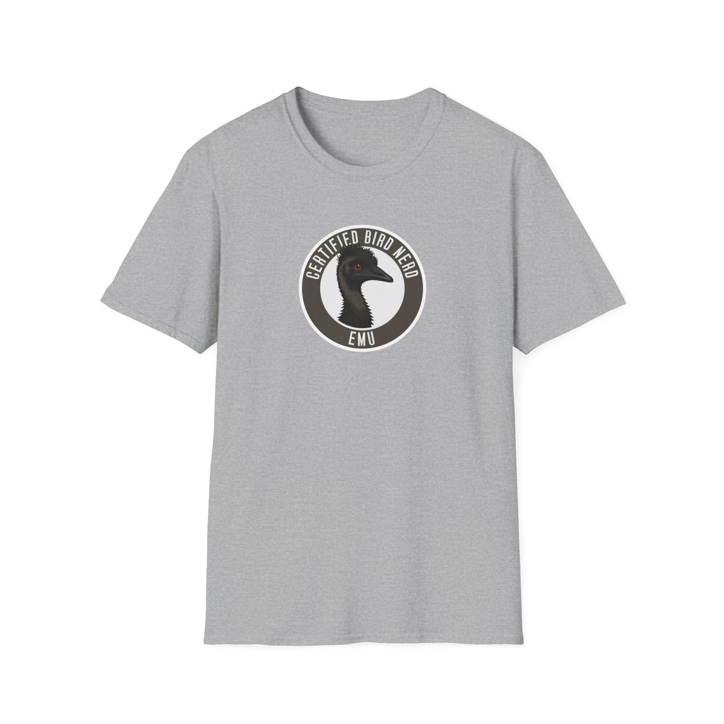 Emu T-Shirt, Certified Bird Nerd Shirt, Australian Bird Tee, Wildlife Lover Gift, Birdwatching Shirt, Aussie Animal Graphic Tee
