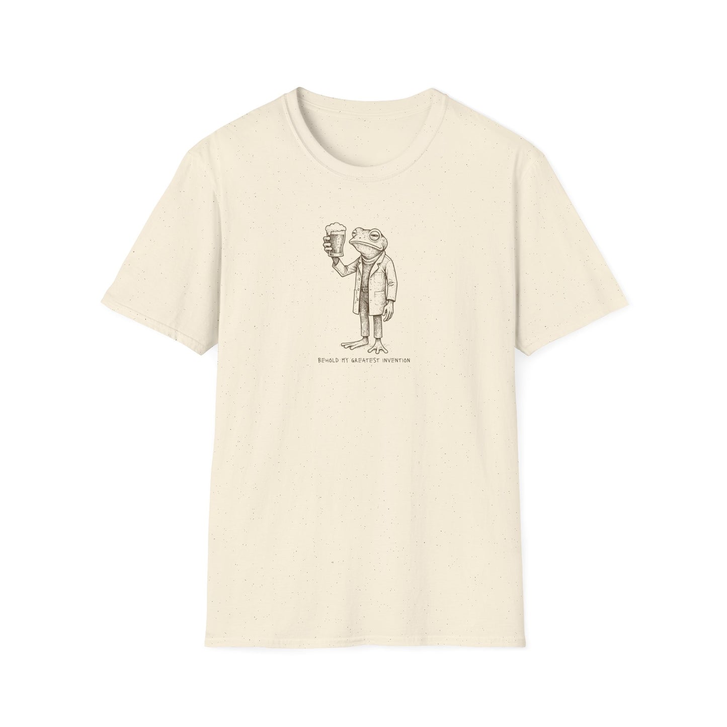 Beer Science Frog T-Shirt, Frog Drinking Beer Tee, Science Frog Shirt, Frog Graphic T-Shirt, Nerdy Beer Shirt, Amphibian Meme Tee, Frog Lover Gift