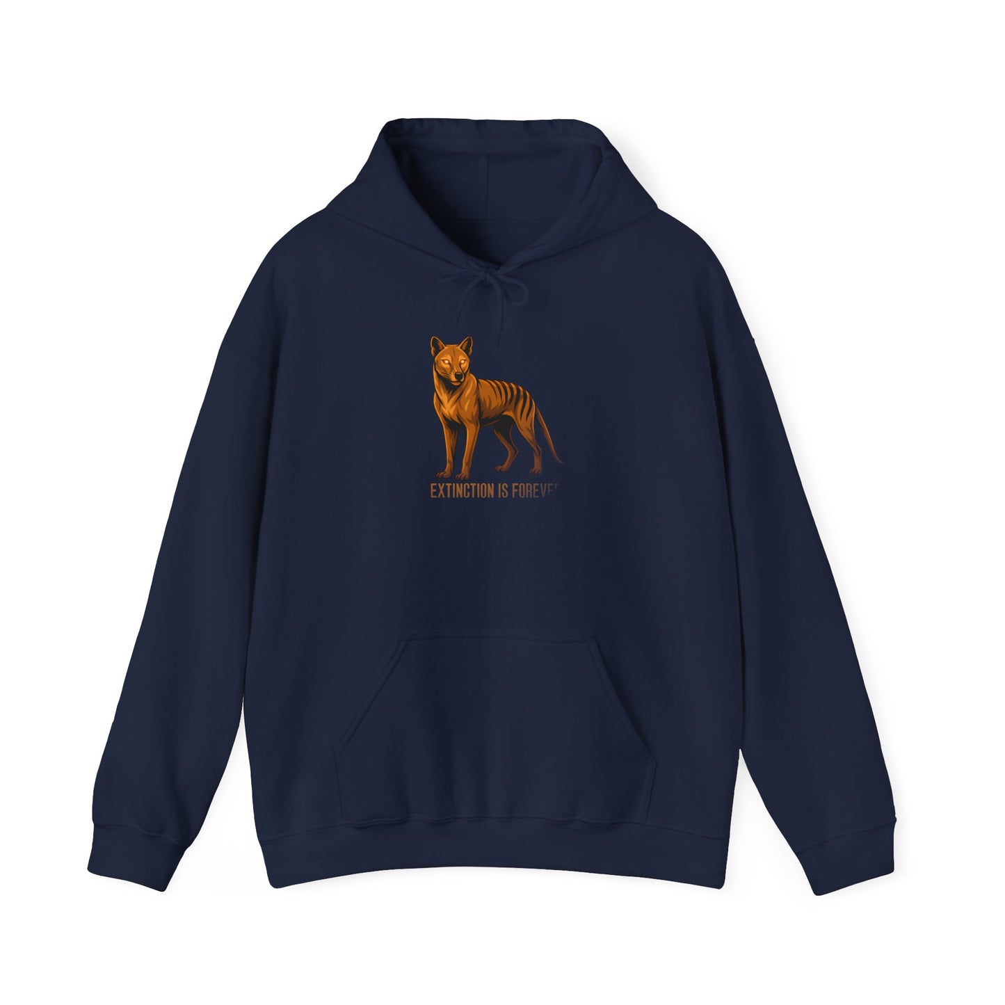 Thylacine Hoodie, Tasmanian Tiger Hoodie, Extinction Is Forever Hoodie, Australian Wildlife Hoodie, Cryptid Hoodie, Aussie Animal Sweatshirt, Conservation Hoodie