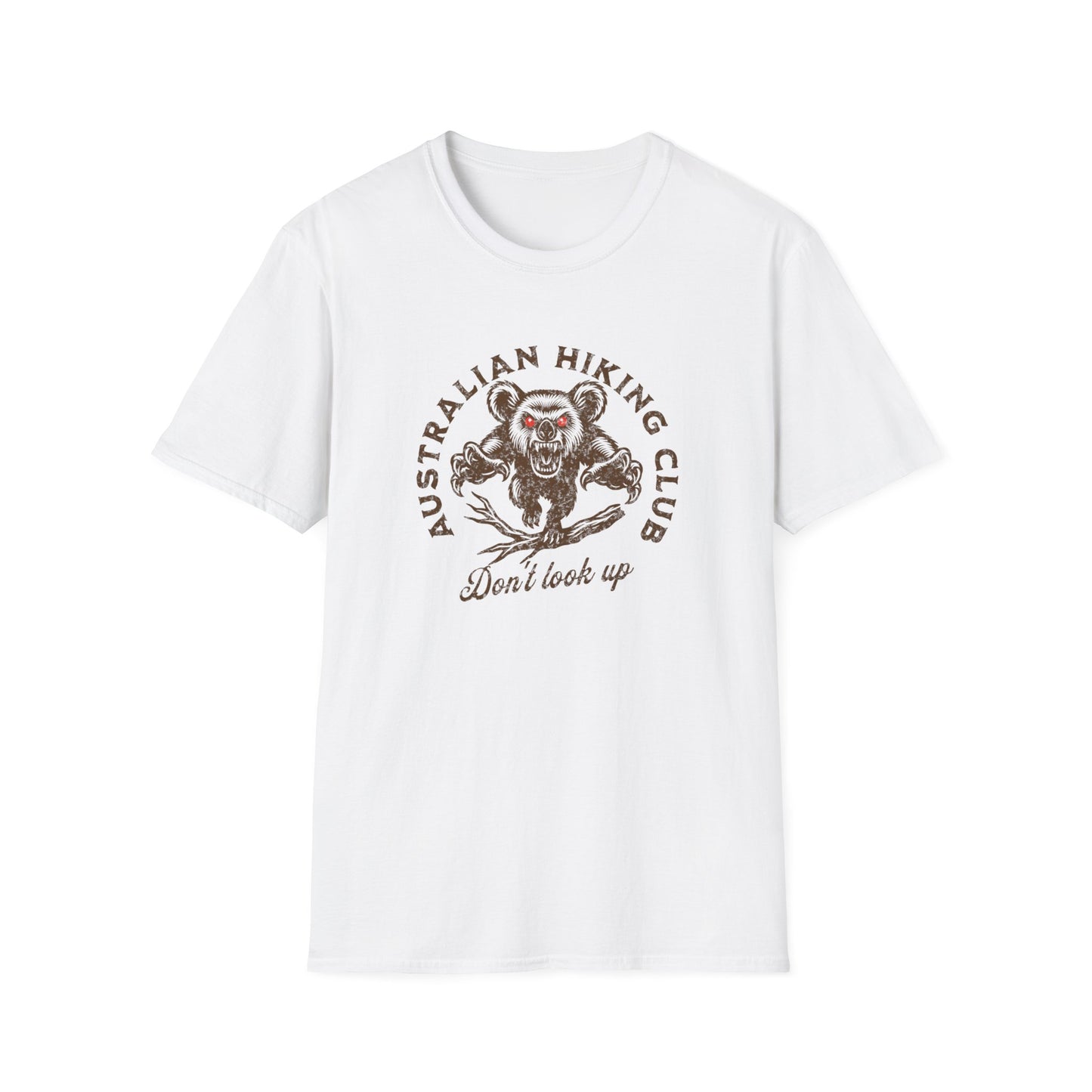 Australian Hiking Club T-Shirt – Drop Bear Don’t Look Up Funny Aussie Hiking Tee
