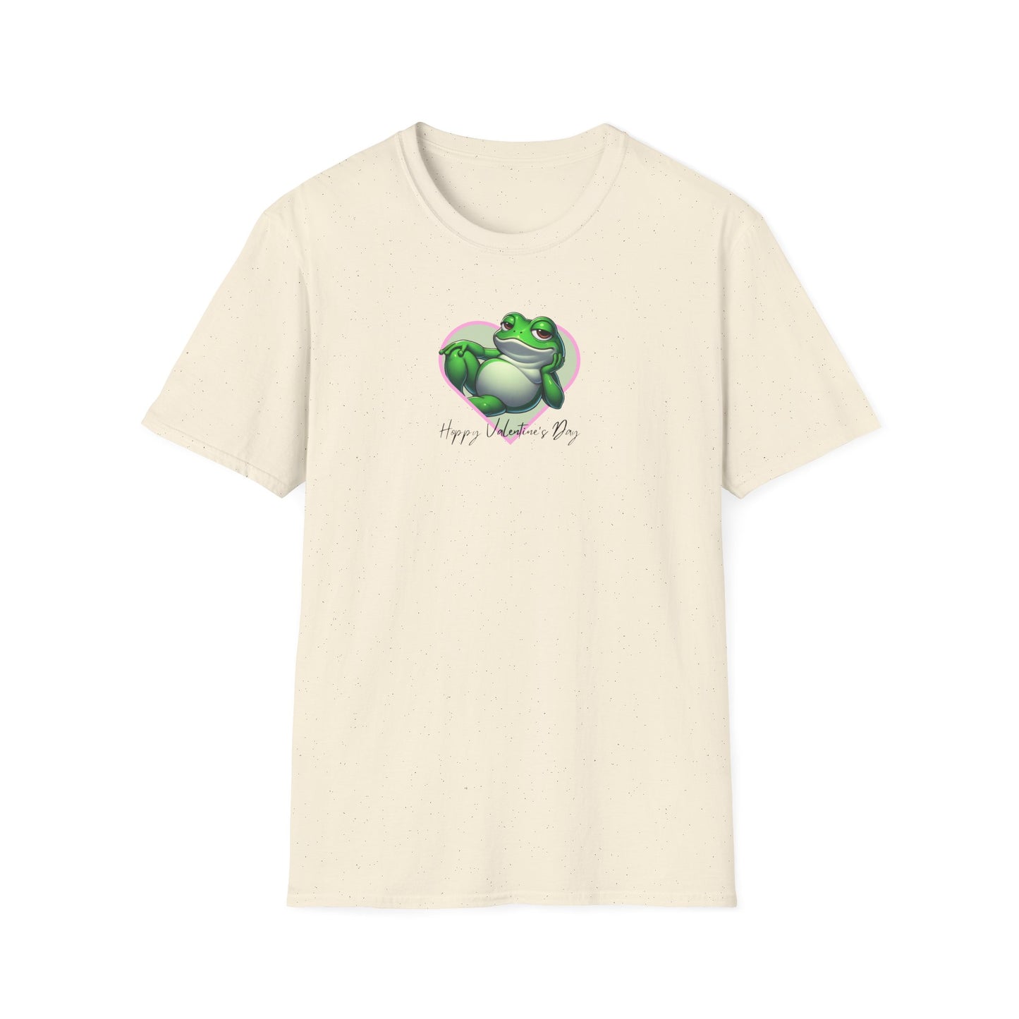 Frog Valentine T-Shirt, Happy Valentine’s Day Frog Shirt, Frog Lover Gift, Amphibian Heart Tee, Cute Animal Valentine Shirt