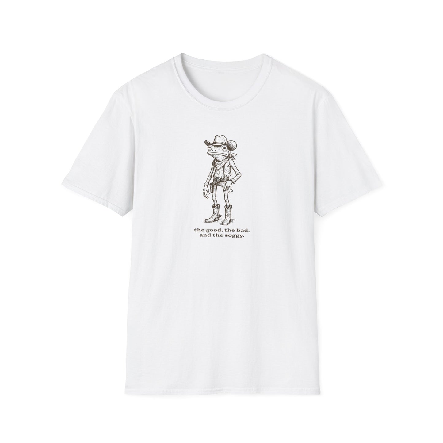 Frog Cowboy T-Shirt The Good The Bad and The Soggy Shirt, Funny Western Frog Tee, Cute Amphibian Gift, Meme Animal Shirt