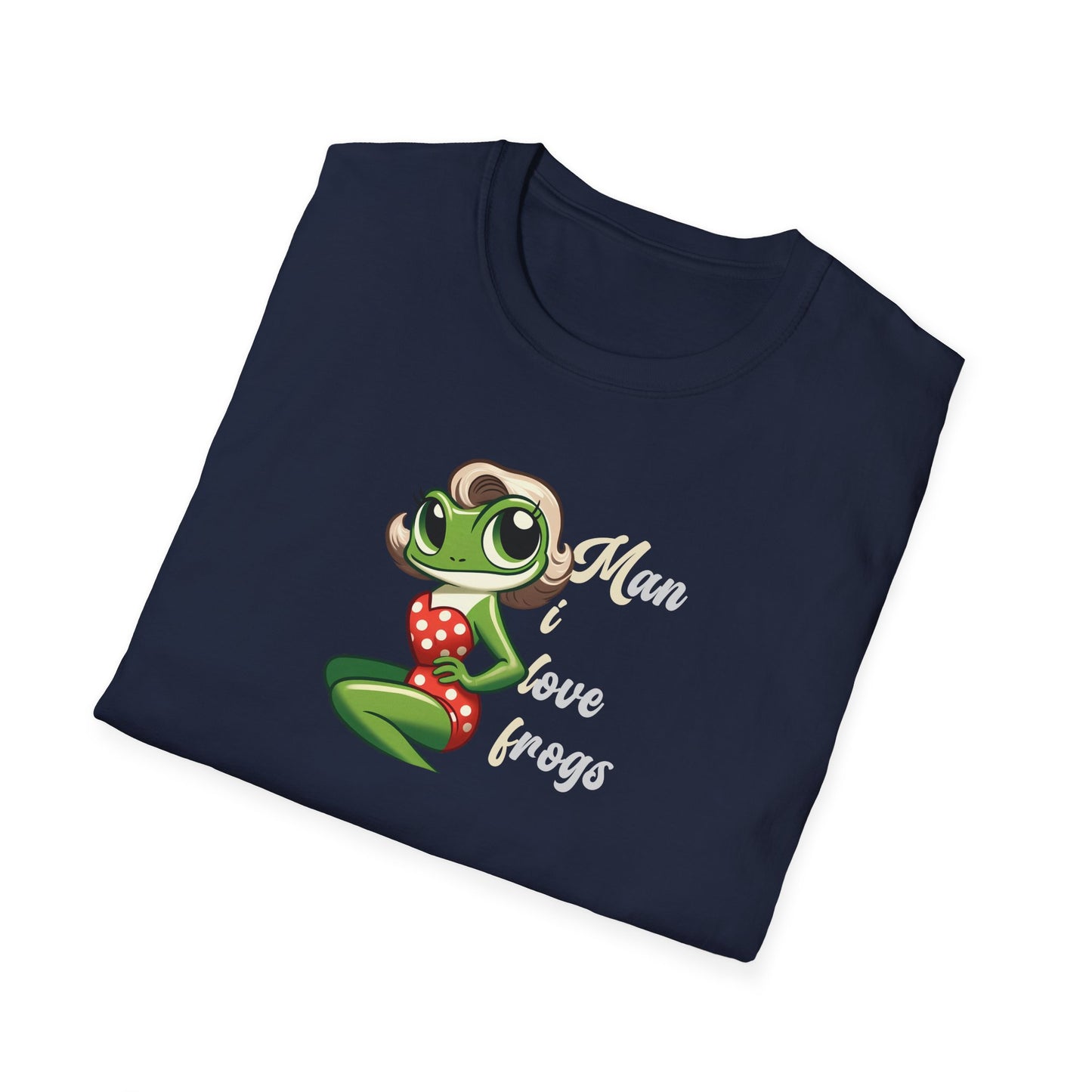 Man I Love Frogs T-Shirt, Funny Frog Shirt, Cute Frog Tee, Frog Lover Gift, Vintage Style Frog Shirt, Funny Animal Tee