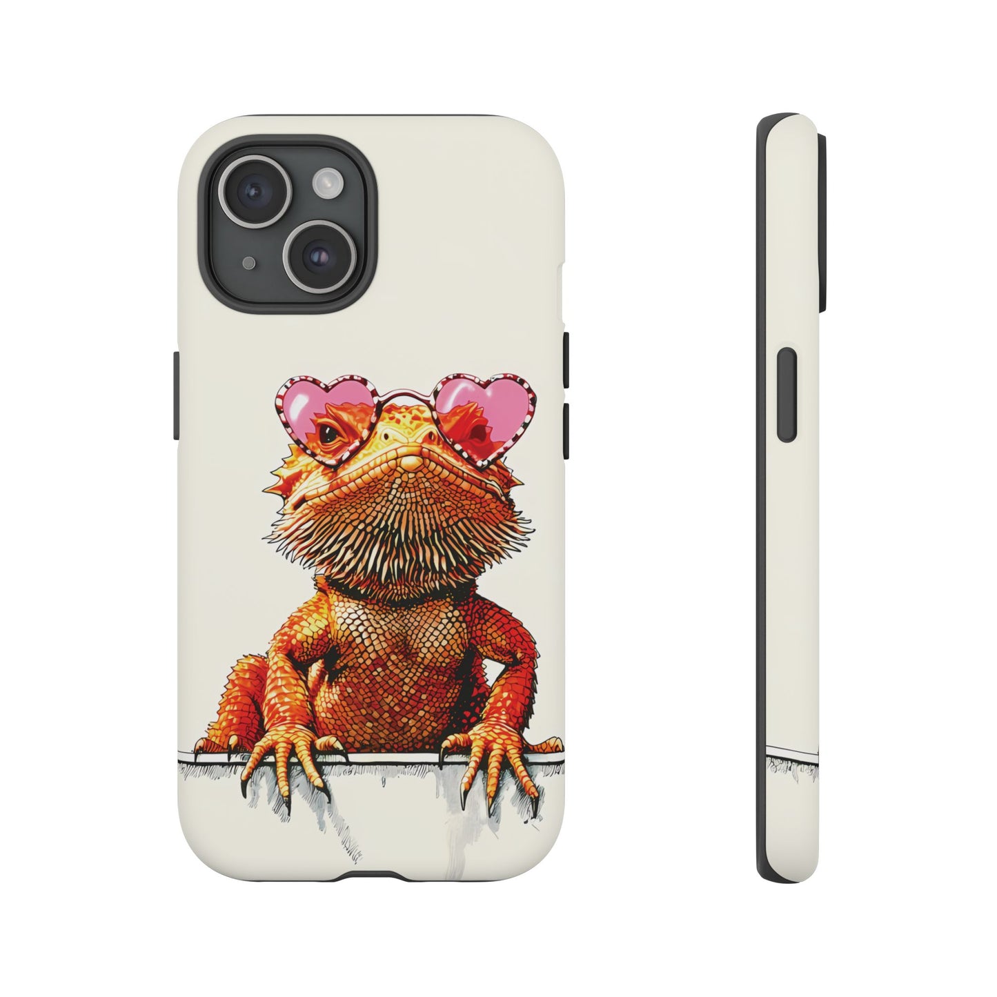 Valentines Day iPhone Case for Reptile Keepers | Bearded Dragon Lover Gift | Cute Herpetology Phone Case | Scaly Love Design