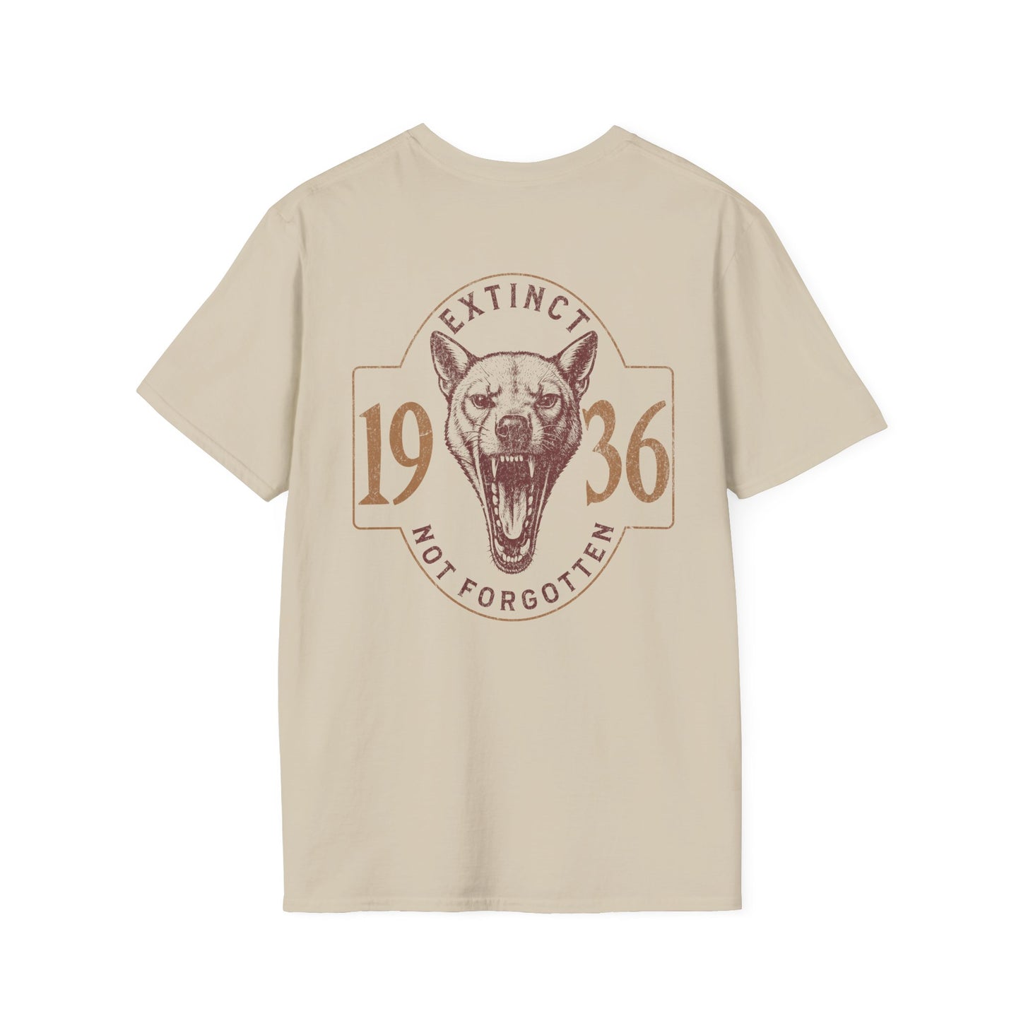 Thylacine T-Shirt – Extinct Not Forgotten 1936 Australian Wildlife Conservation Tee