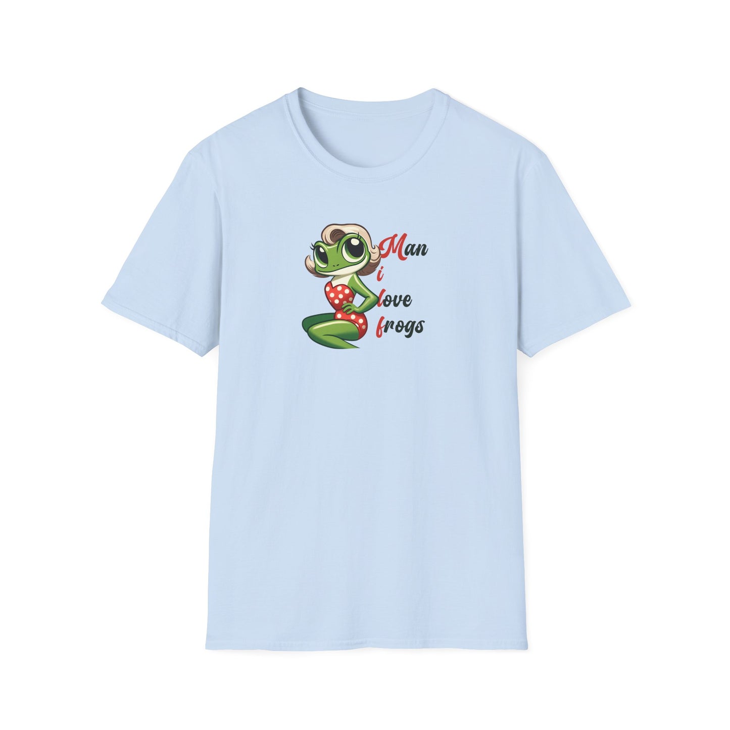 Man I Love Frogs T-Shirt, Funny Frog Shirt, Cute Frog Tee, Frog Lover Gift, Vintage Style Frog Shirt, Funny Animal Tee