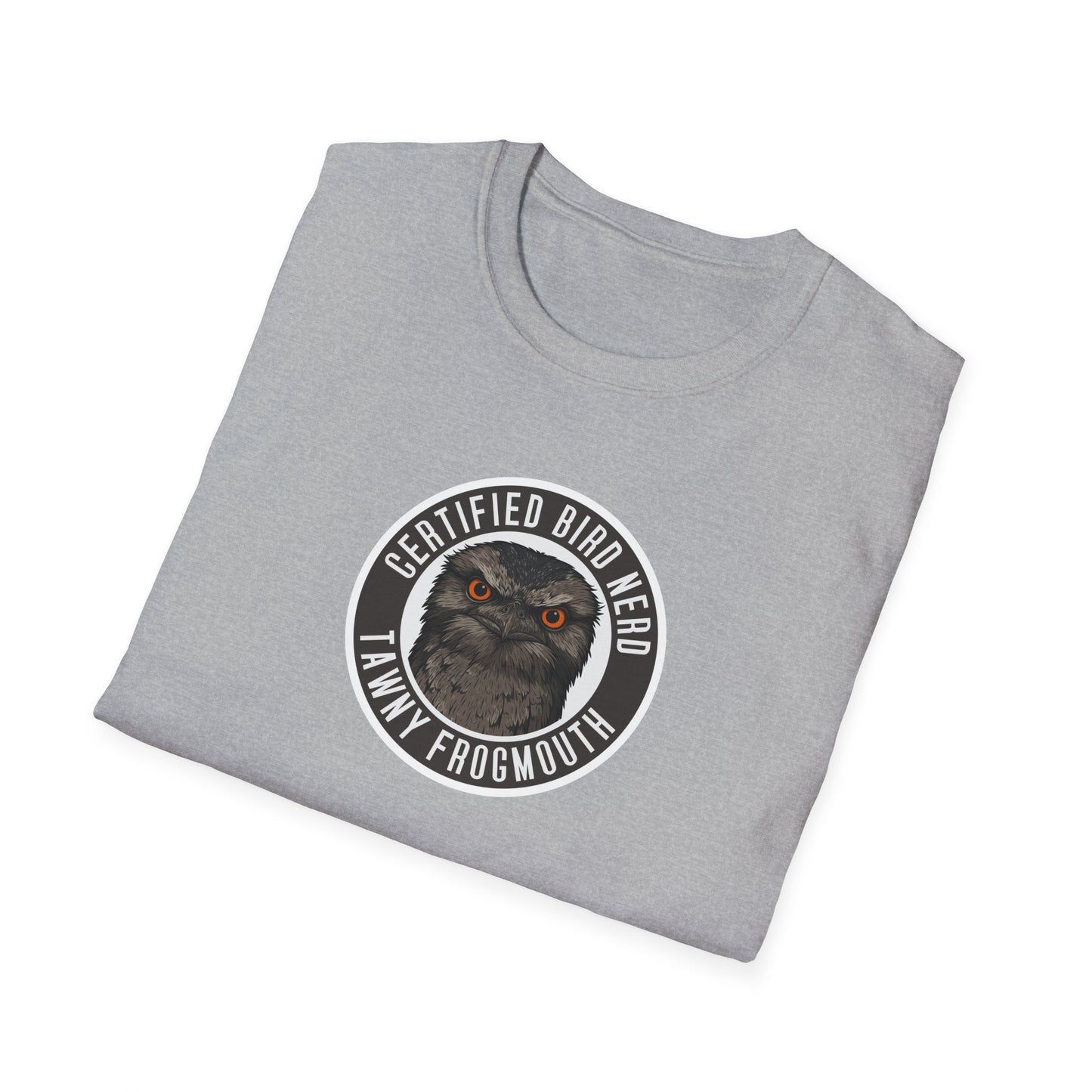 Tawny Frogmouth T-Shirt, Certified Bird Nerd Shirt, Australian Bird Tee, Birdwatching Gift, Wildlife Lover Tee, Native Bird Shirt