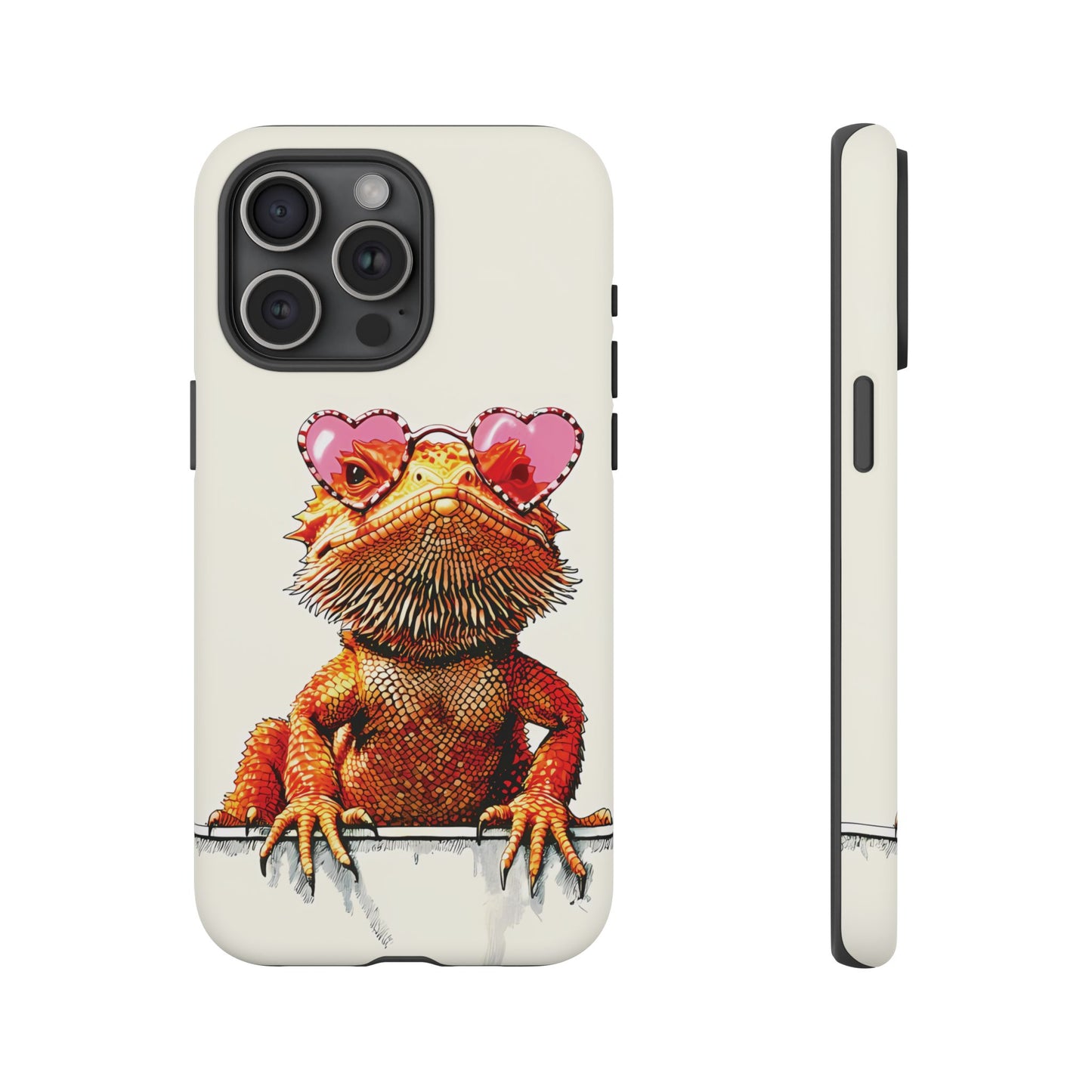 Valentines Day iPhone Case for Reptile Keepers | Bearded Dragon Lover Gift | Cute Herpetology Phone Case | Scaly Love Design