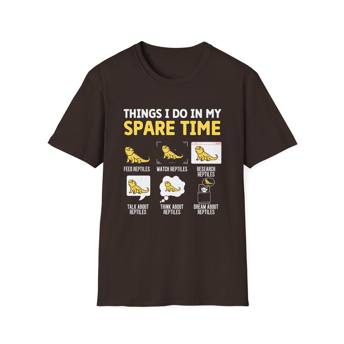 Reptile Keeper T-Shirt, Things I Do In My Spare Time Tee, Bearded Dragon Shirt, Reptile Lover Gift, Herper Shirt