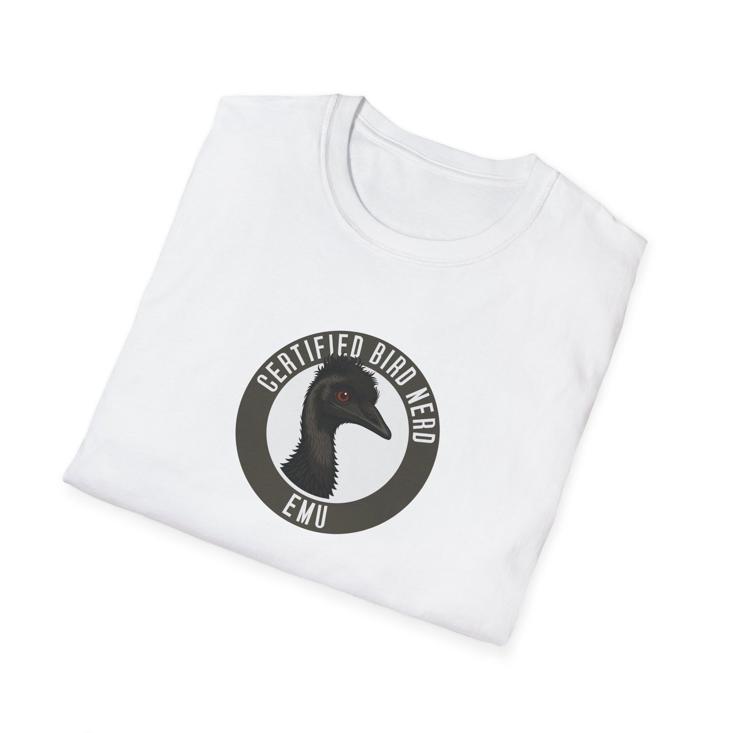 Emu T-Shirt, Certified Bird Nerd Shirt, Australian Bird Tee, Wildlife Lover Gift, Birdwatching Shirt, Aussie Animal Graphic Tee