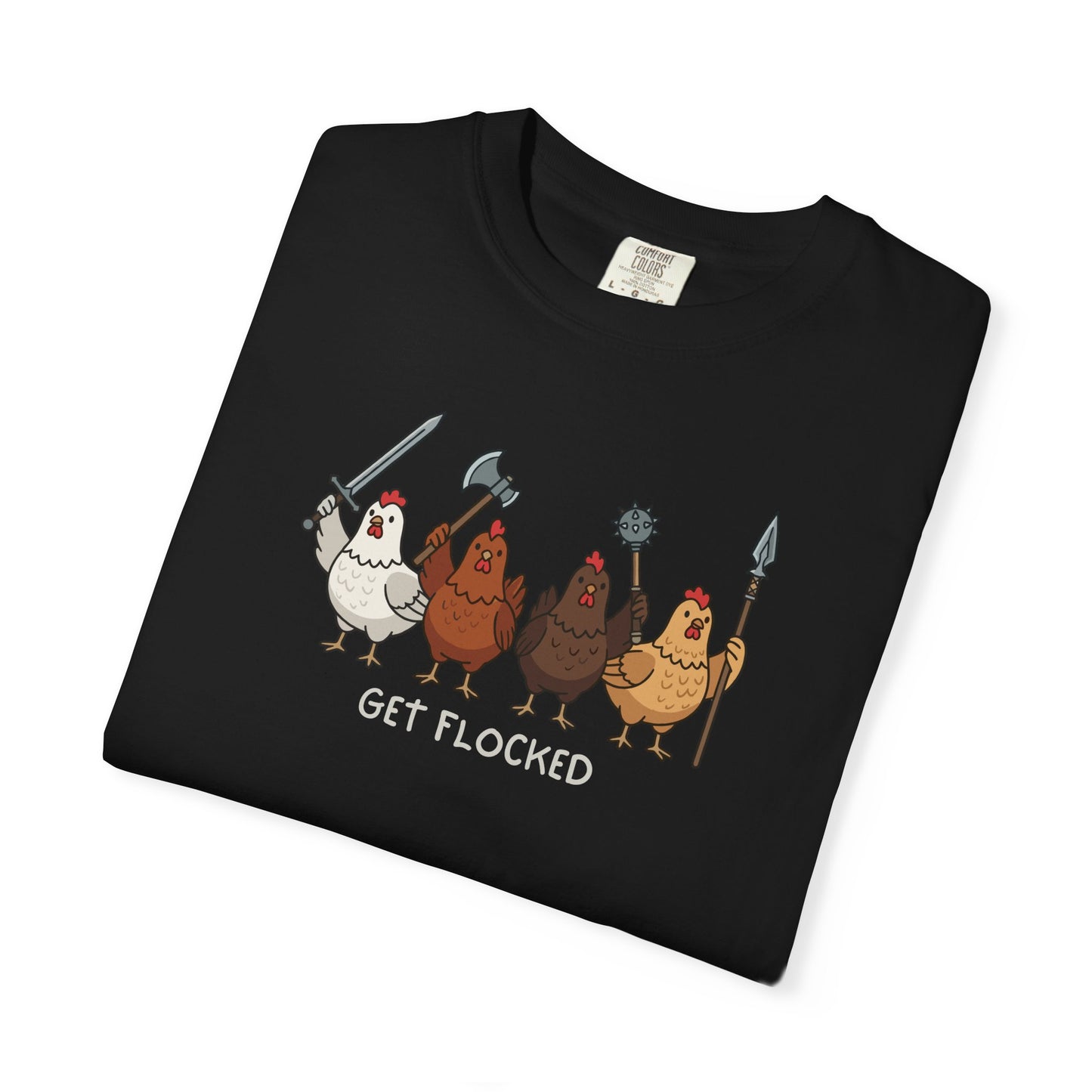 Get Flocked Chicken Shirt, Funny Chicken T Shirt, Comfort Colors Chicken Tee, Backyard Chicken Shirt, Farm Animal Tee, Chicken Lover Gift