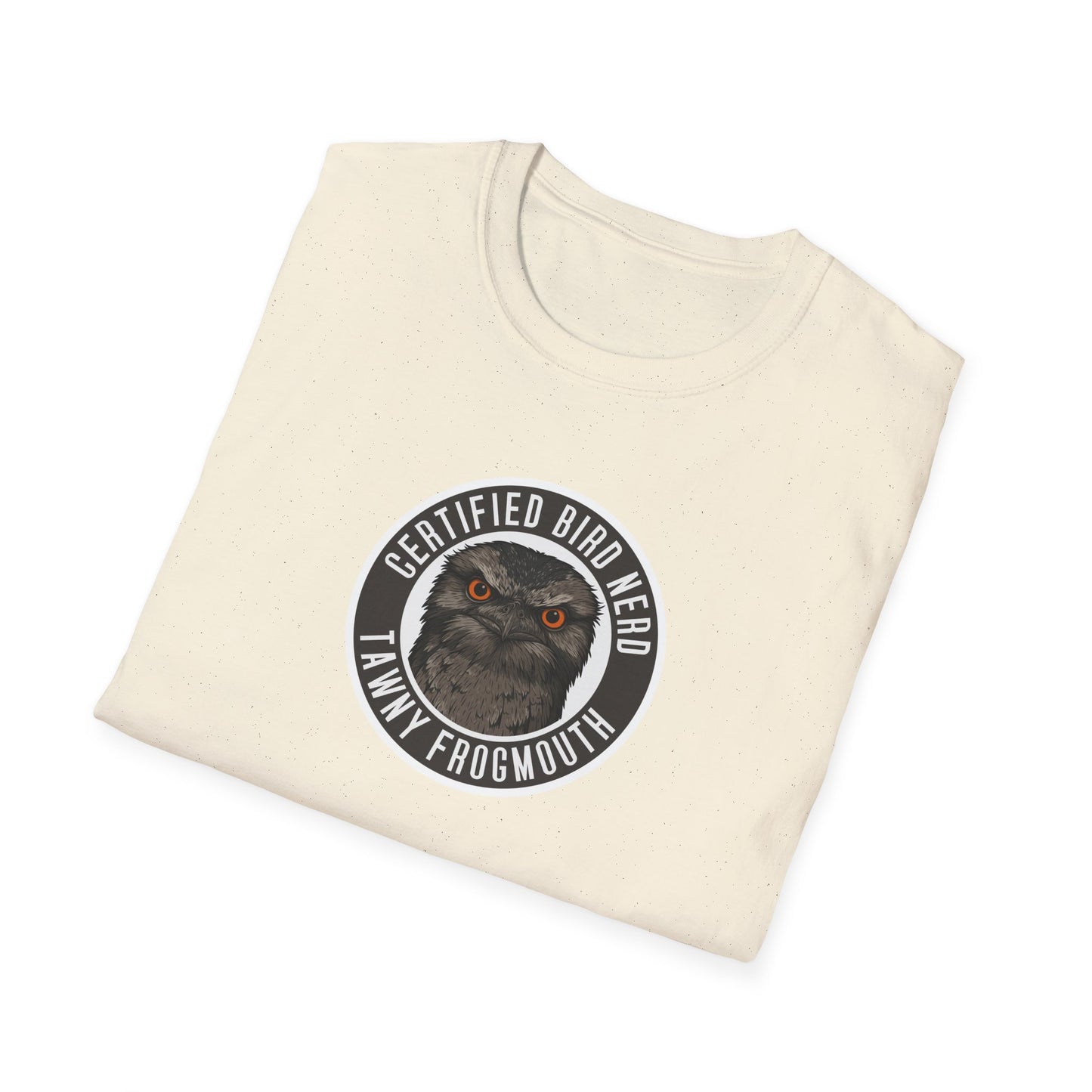 Tawny Frogmouth T-Shirt, Certified Bird Nerd Shirt, Australian Bird Tee, Birdwatching Gift, Wildlife Lover Tee, Native Bird Shirt