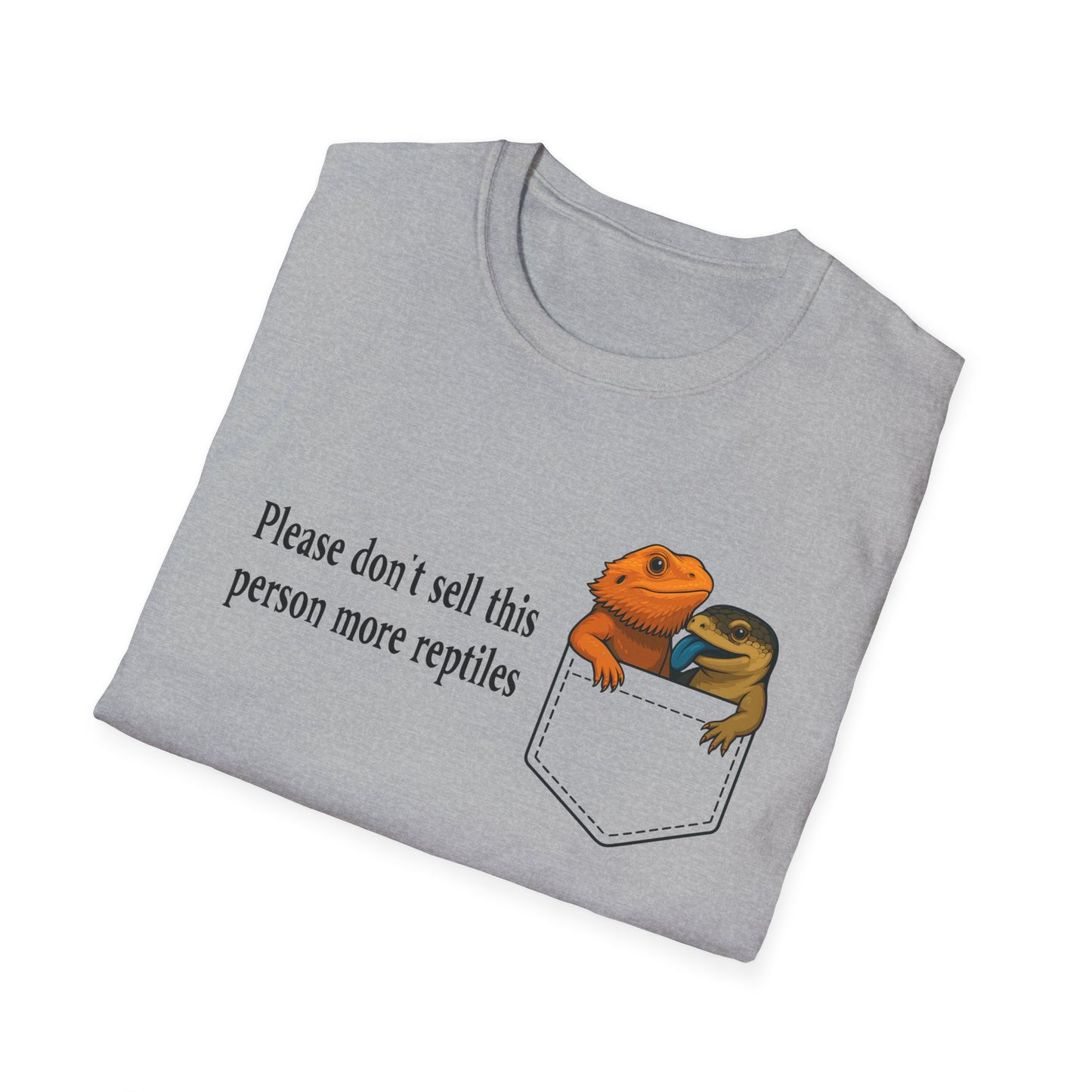 Reptile Addiction T-Shirt – “Do Not Sell This Person More Reptiles” Funny Herpetology Tee