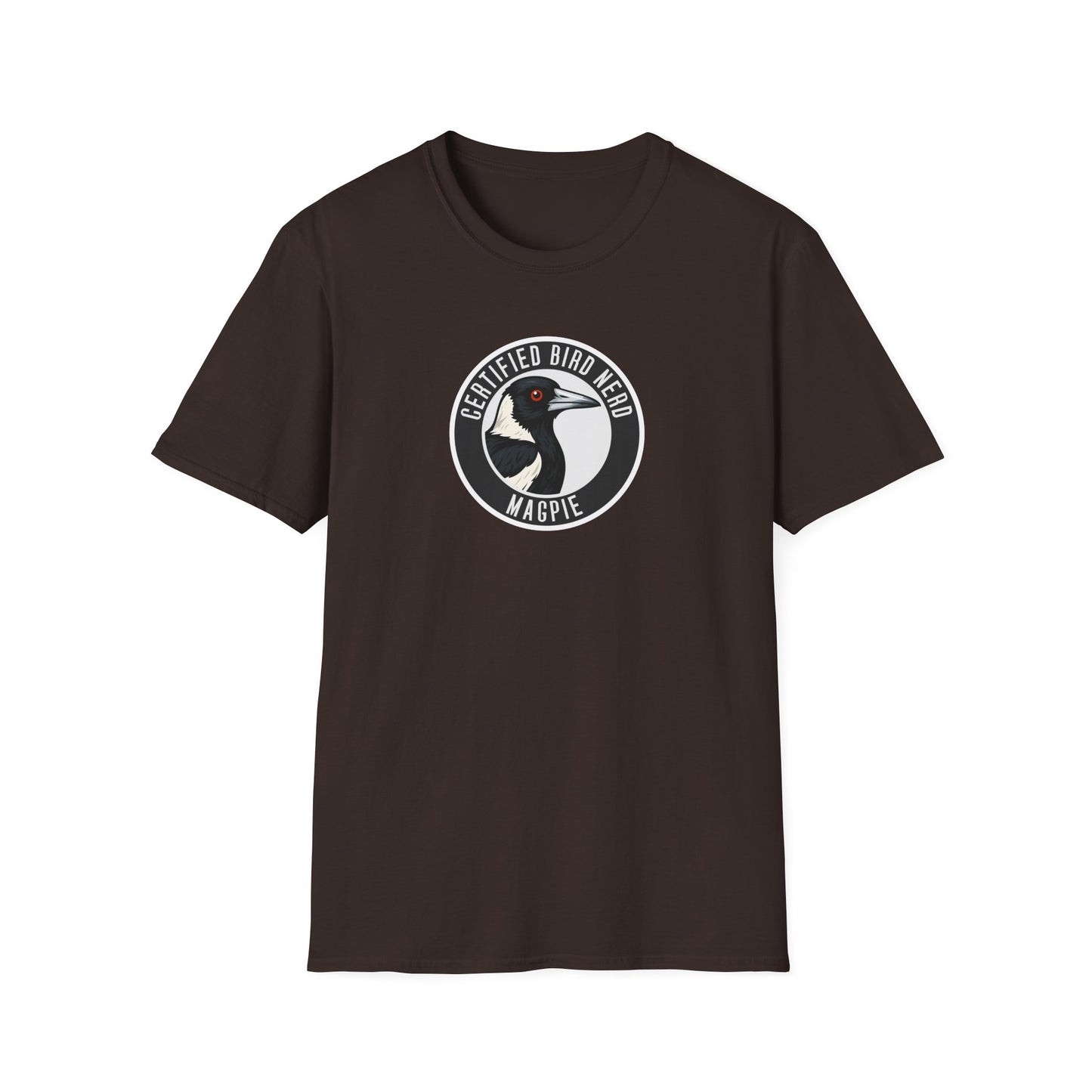 Magpie T-Shirt, Certified Bird Nerd Shirt, Australian Bird Tee, Birdwatching Gift, Wildlife Lover Tee, Aussie Magpie Graphic Tee