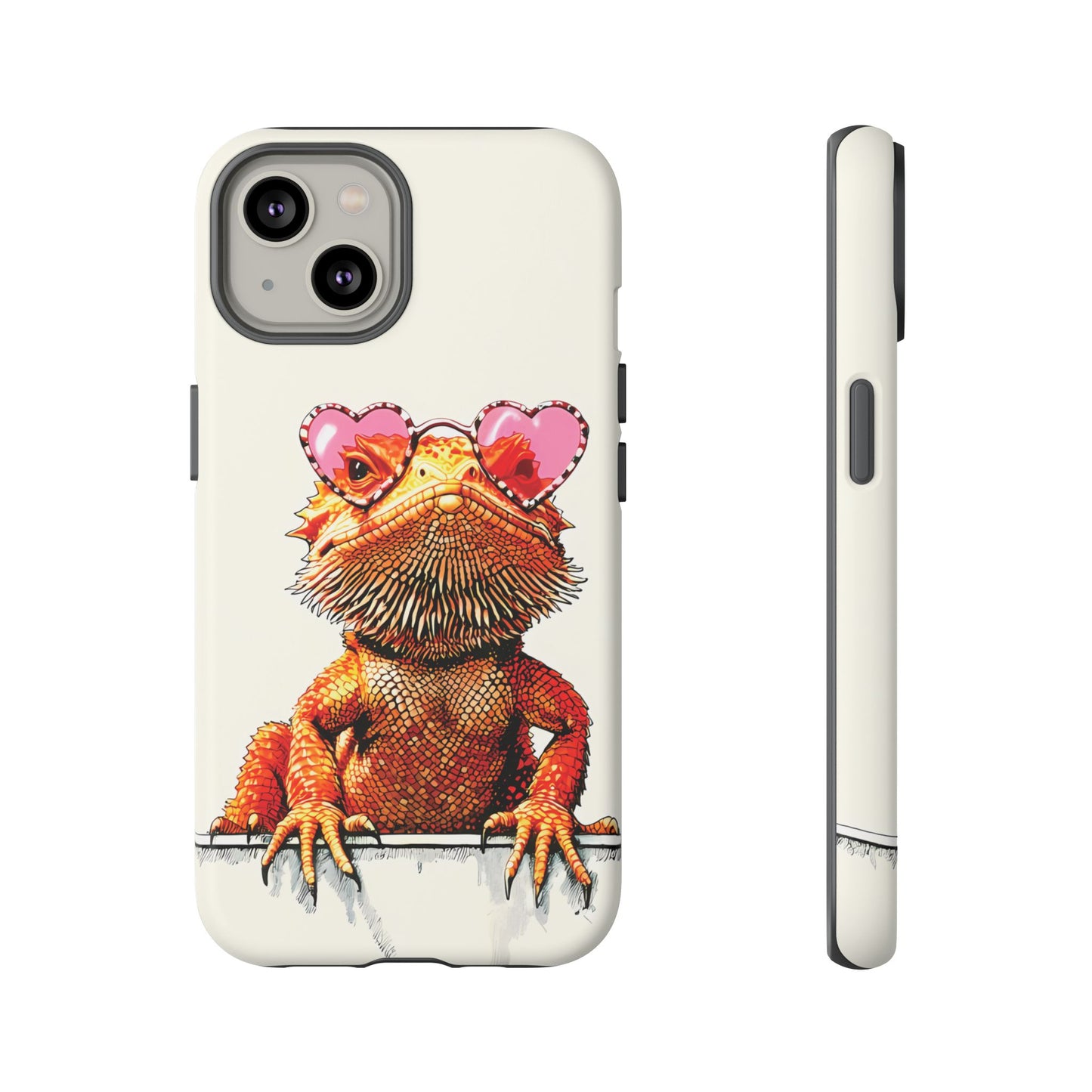 Valentines Day iPhone Case for Reptile Keepers | Bearded Dragon Lover Gift | Cute Herpetology Phone Case | Scaly Love Design