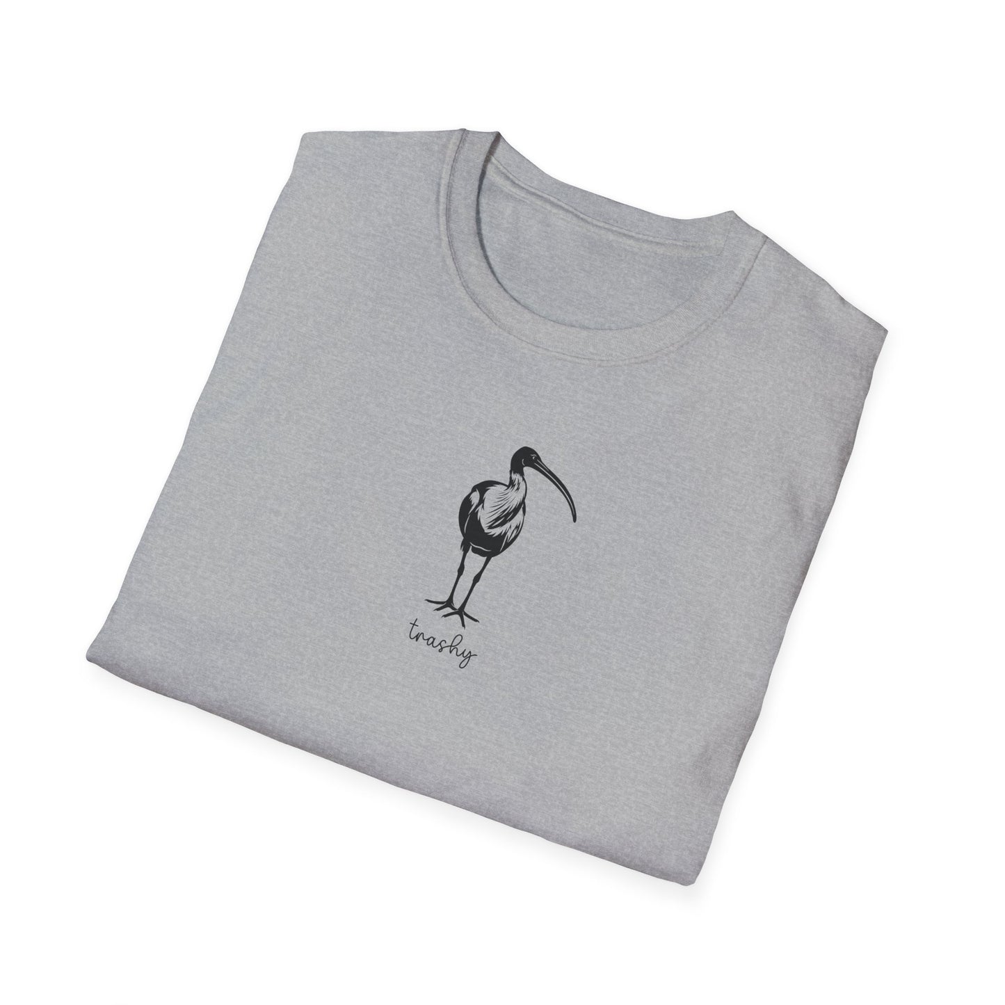 White Ibis T-Shirt Trashy Shirt, Bin Chicken Tee, Funny Australian Bird Shirt, Aussie Wildlife T-Shirt, Minimalist Ibis Gift