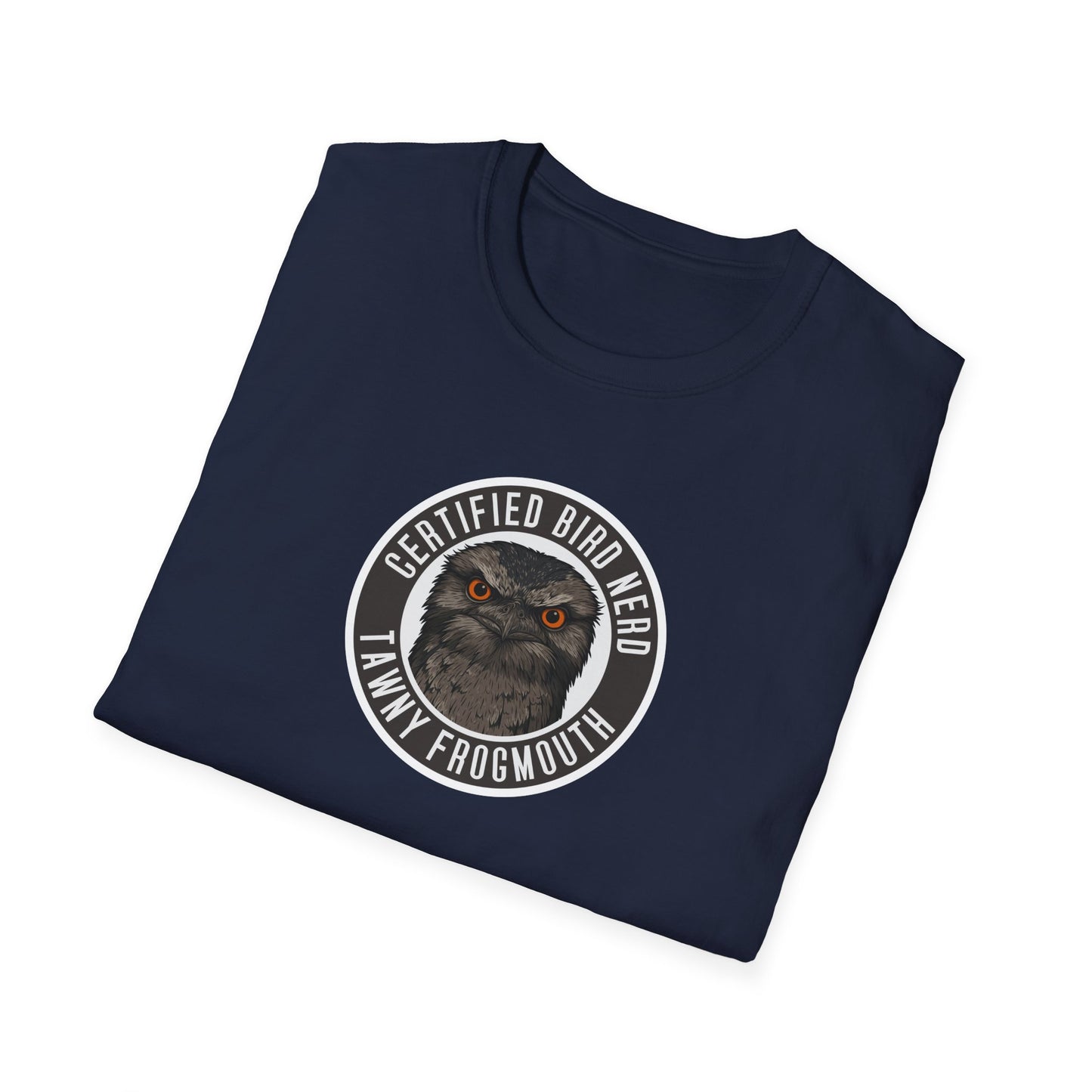 Tawny Frogmouth T-Shirt, Certified Bird Nerd Shirt, Australian Bird Tee, Birdwatching Gift, Wildlife Lover Tee, Native Bird Shirt