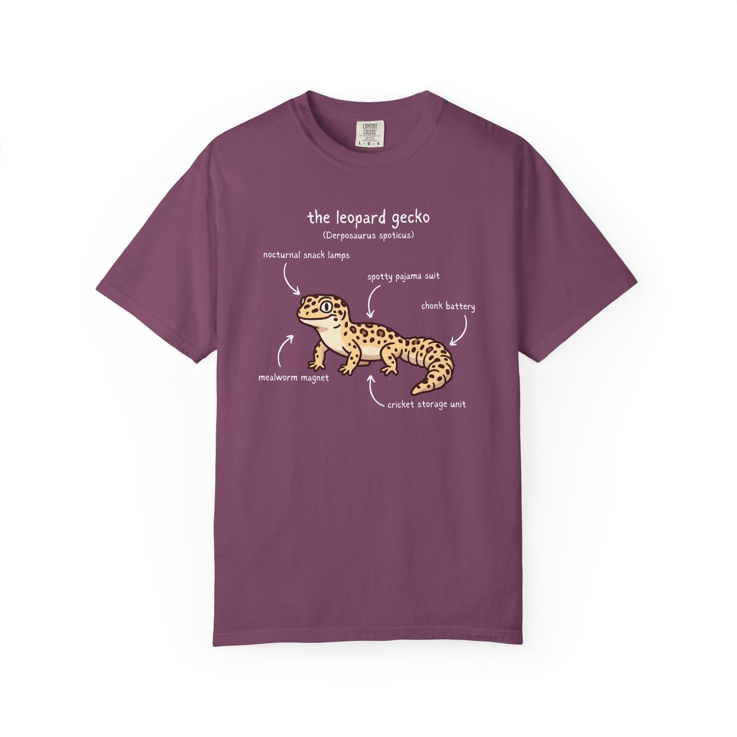 Anatomy of a Leopard Gecko Shirt, Comfort Colors Gecko Tee, Funny Reptile T Shirt, Leopard Gecko Gift, Herpetology Shirt, Lizard Lover Tee